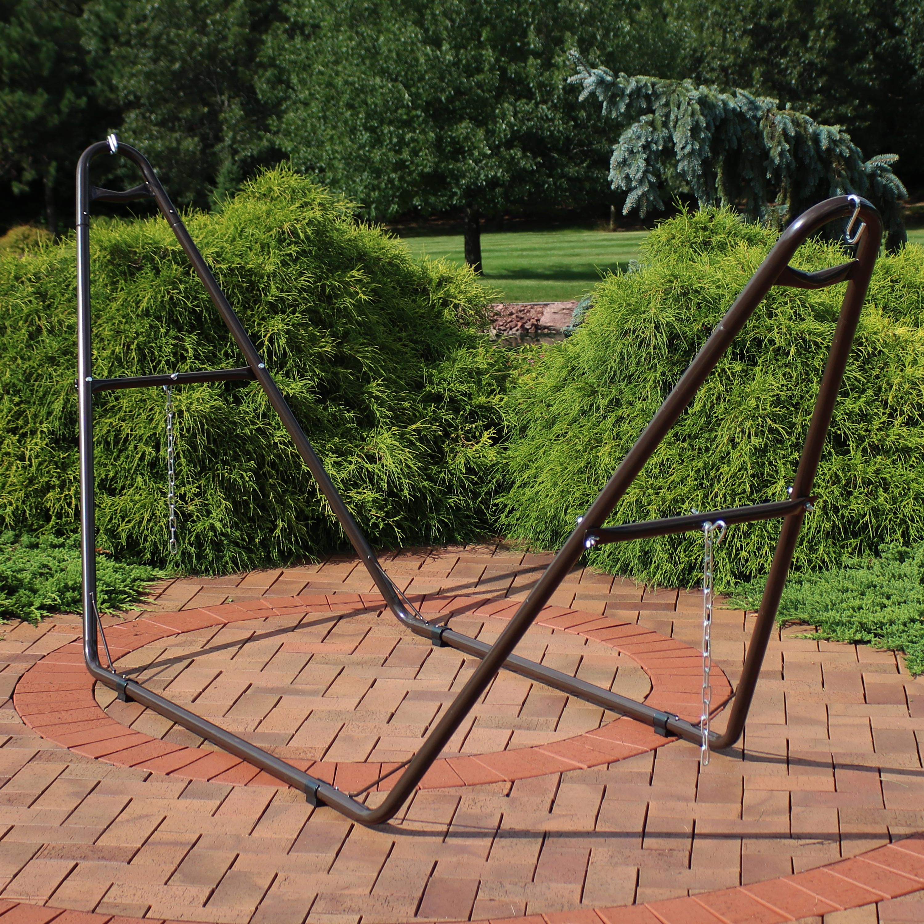 Sunnydaze Decor HH-MHS-BRONZE 10-ft 8-in L Metal Hammock Stand