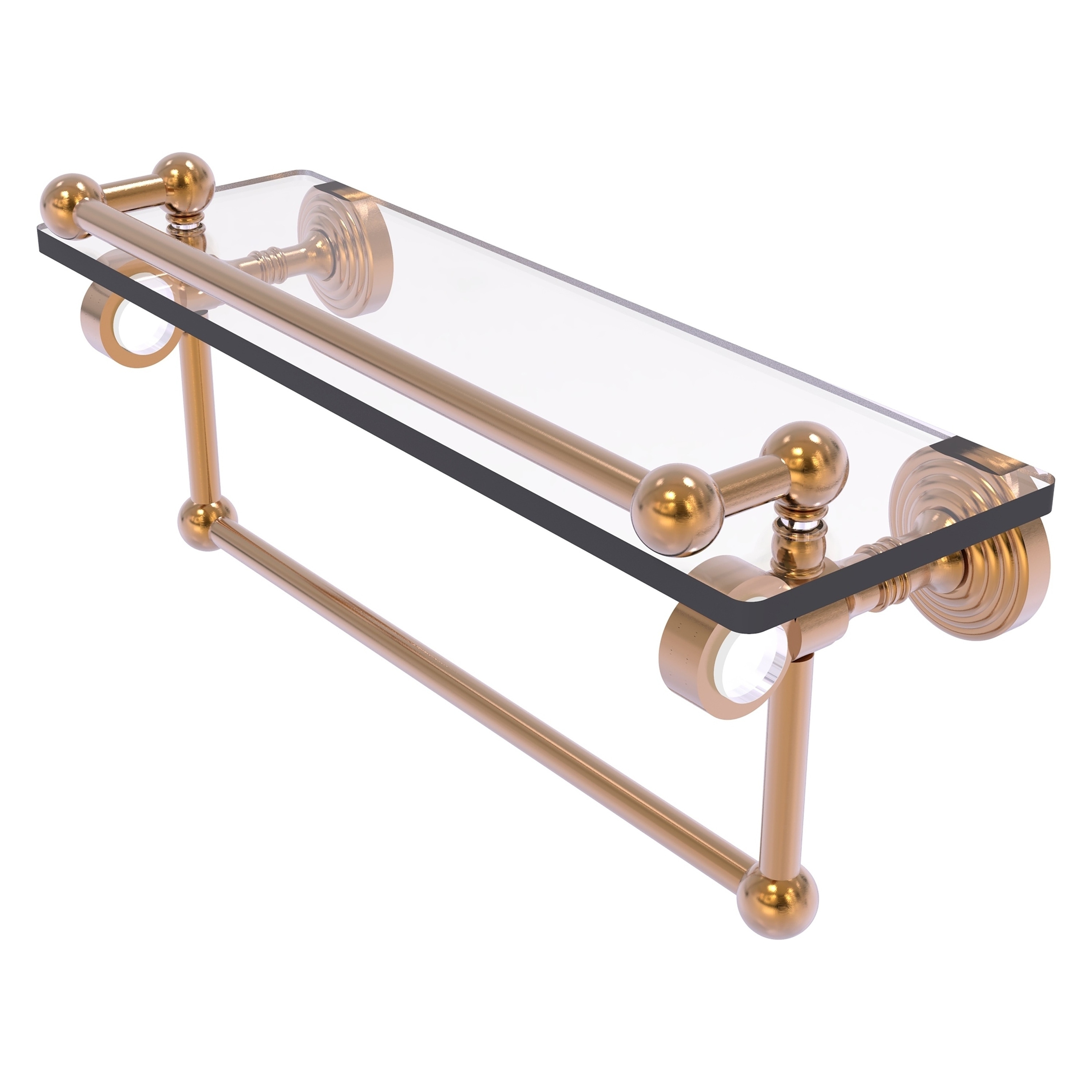 Allied Brass PG-1TB-16-GAL-BBR Pacific Grove Brushed Bronze Wall mount Bathroom Shelf ( 16-in x 6.8-in x 5-in )