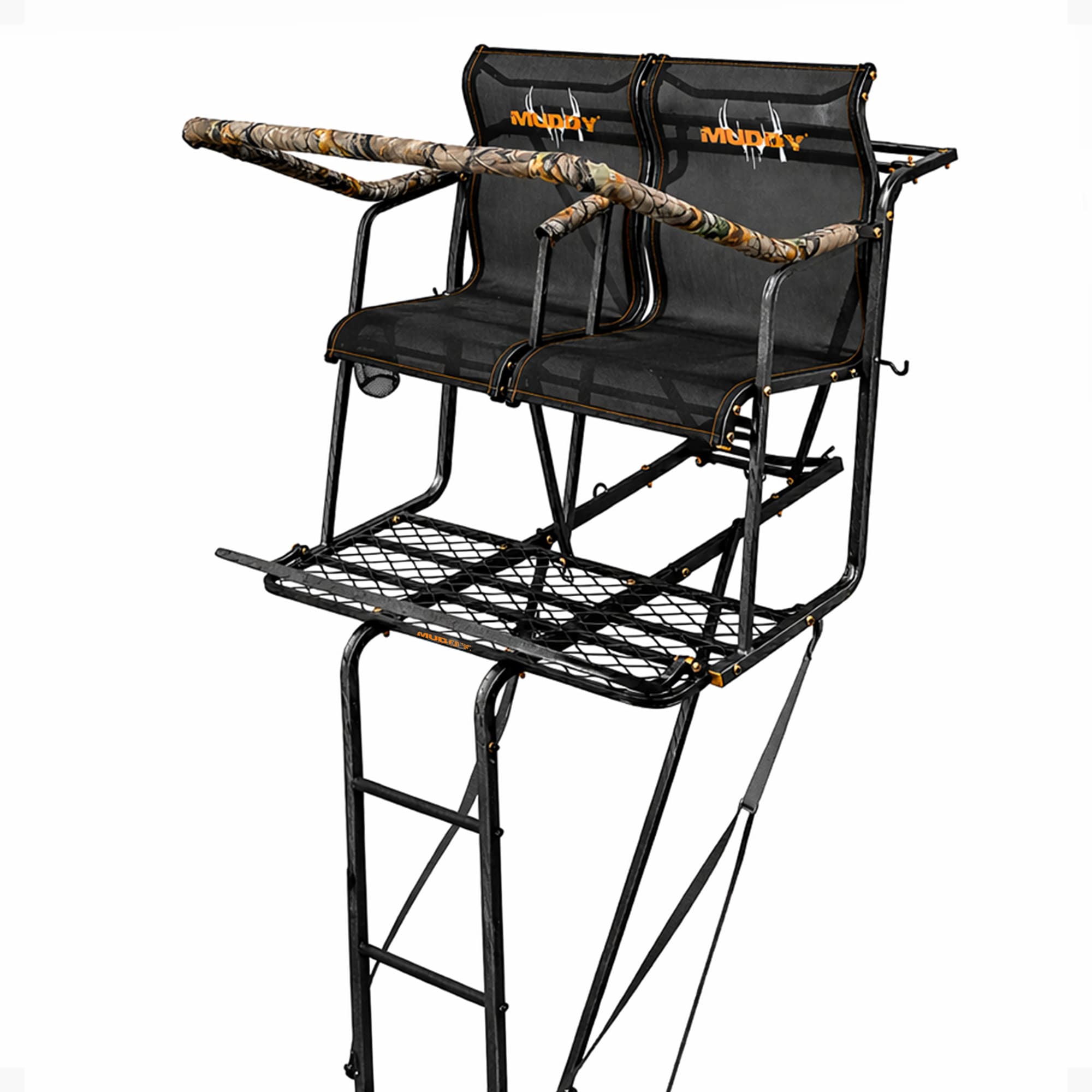  Stronghold 2.5 Deer Hunting 18 Foot Ladderstand Tree Stand w/Hercules Grip