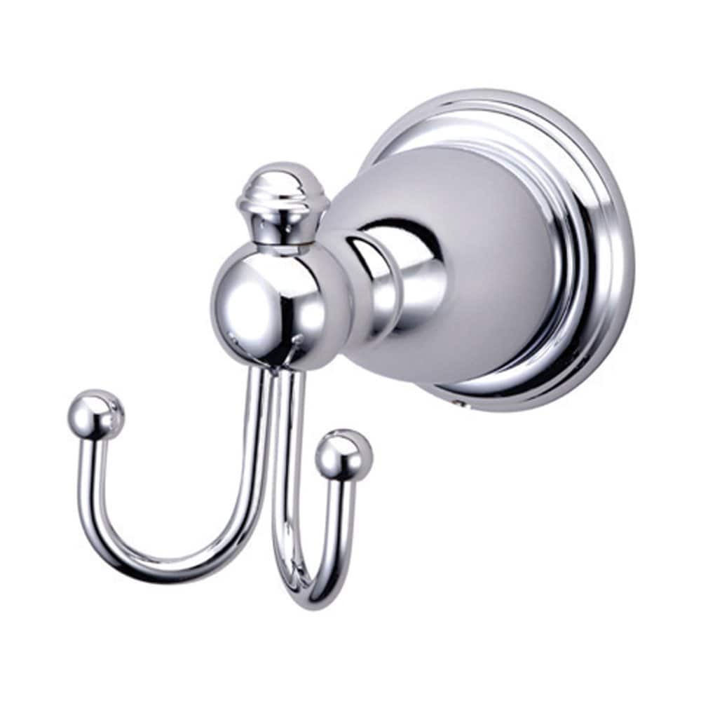 Elements of Design English Vintage Polished Chrome 2-Hook Wall Mount Towel  Hook in the Towel Hooks department at