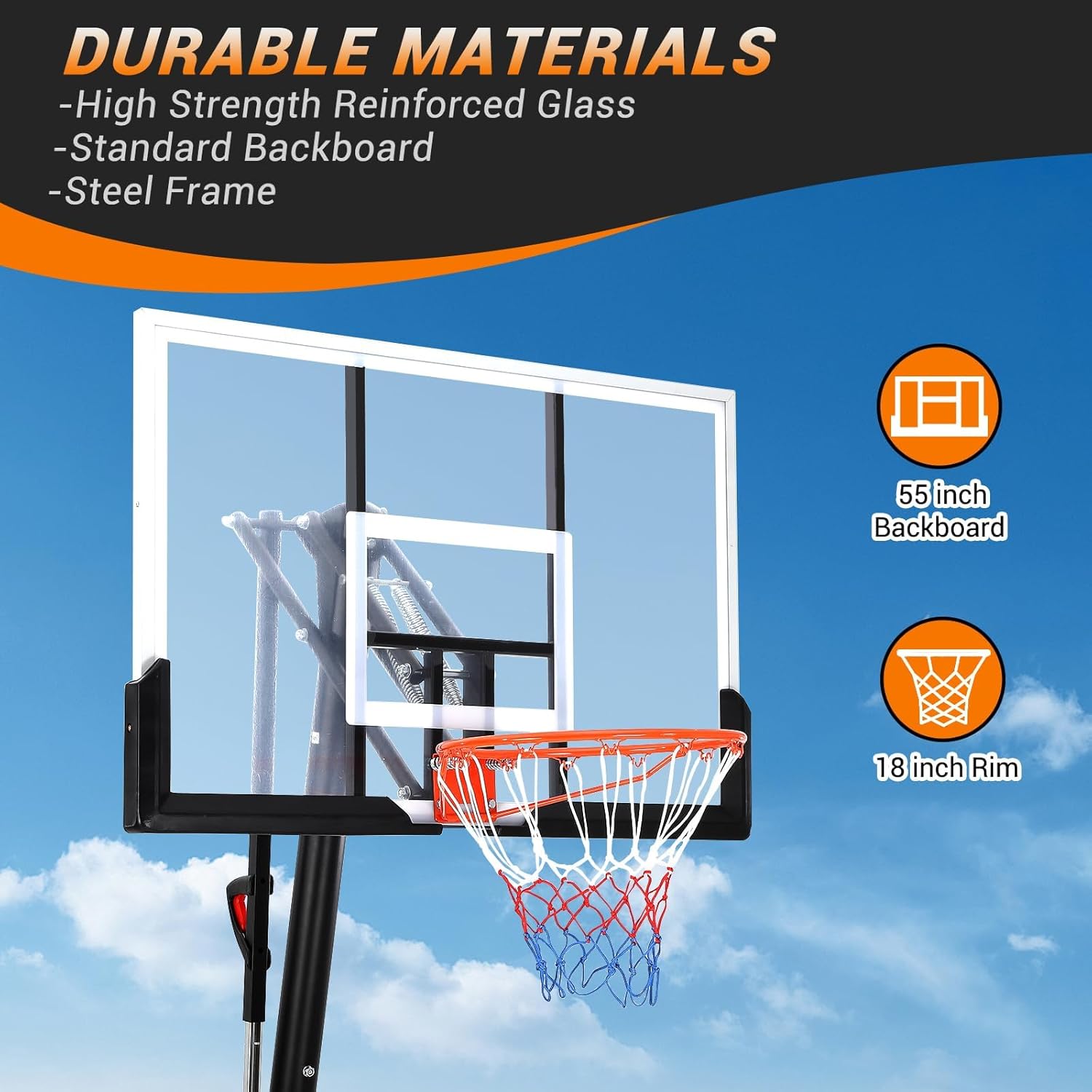 Qeetex LRB-PHO-0A6HXTDE Basketball-System - View #3