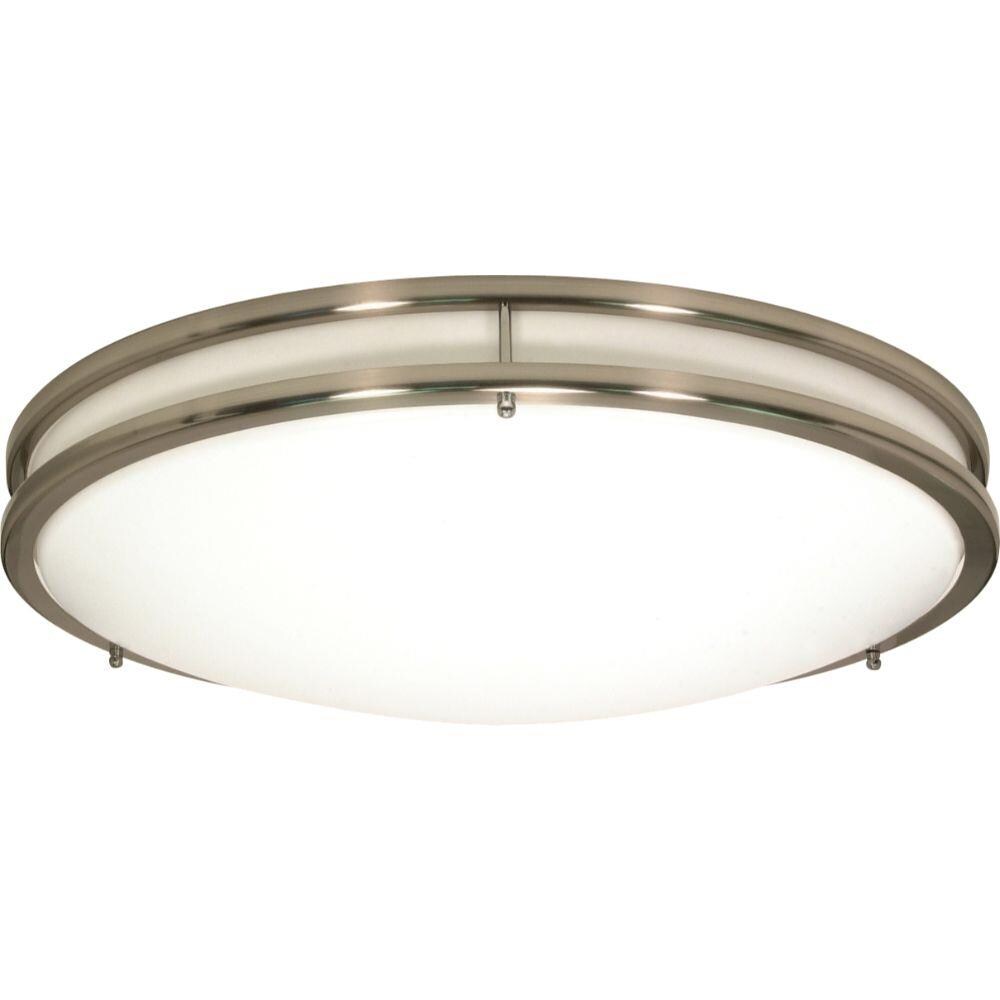  LW-SC540143 1-Light Brushed Nickel LED Flush Mount Light