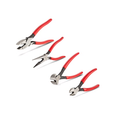 3pcs Insulated Combination Long Nose Diagonal Wire Cable Side Cutting Pliers Set
