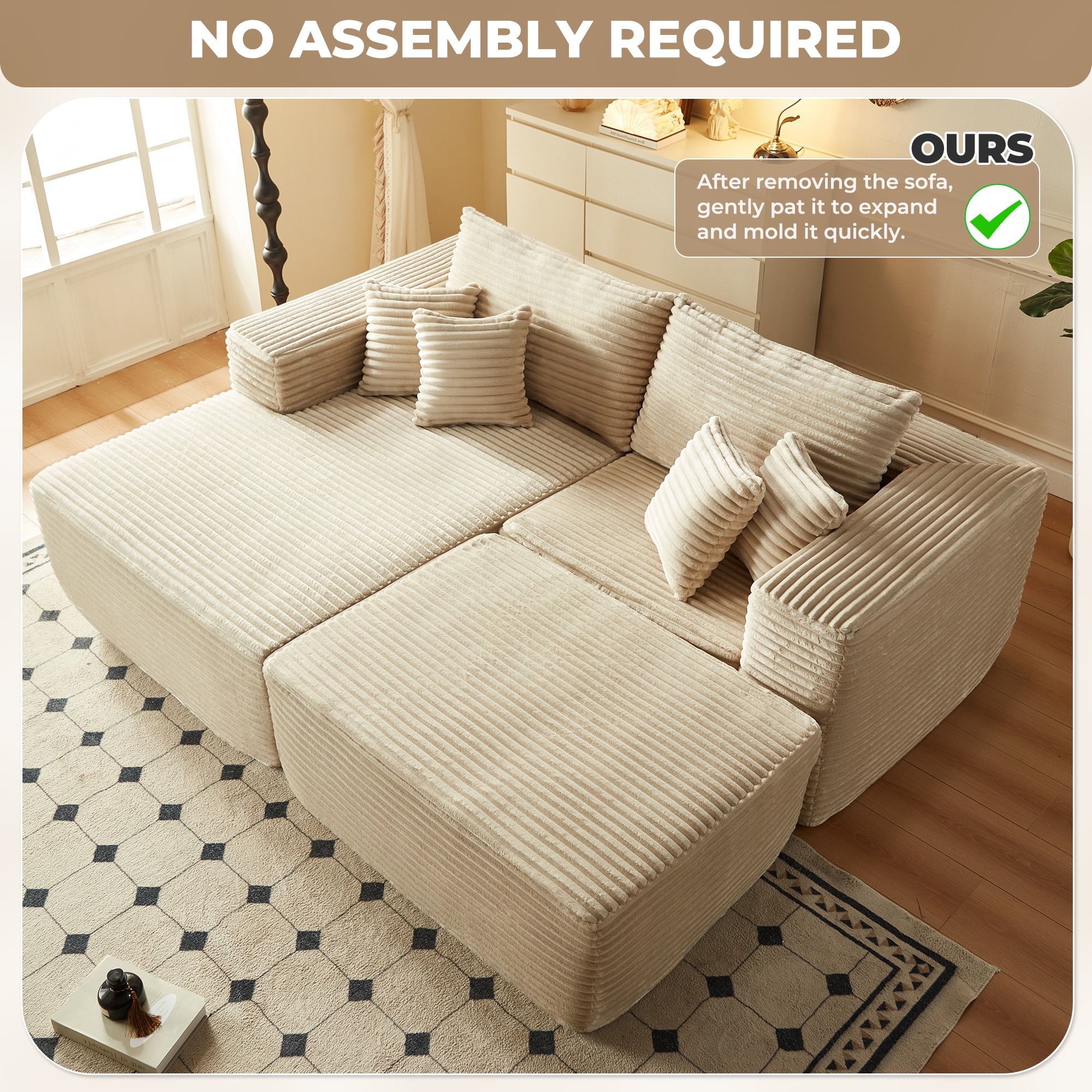 Pouuin SMOMO-240L Sofas-Loveseats - View #2