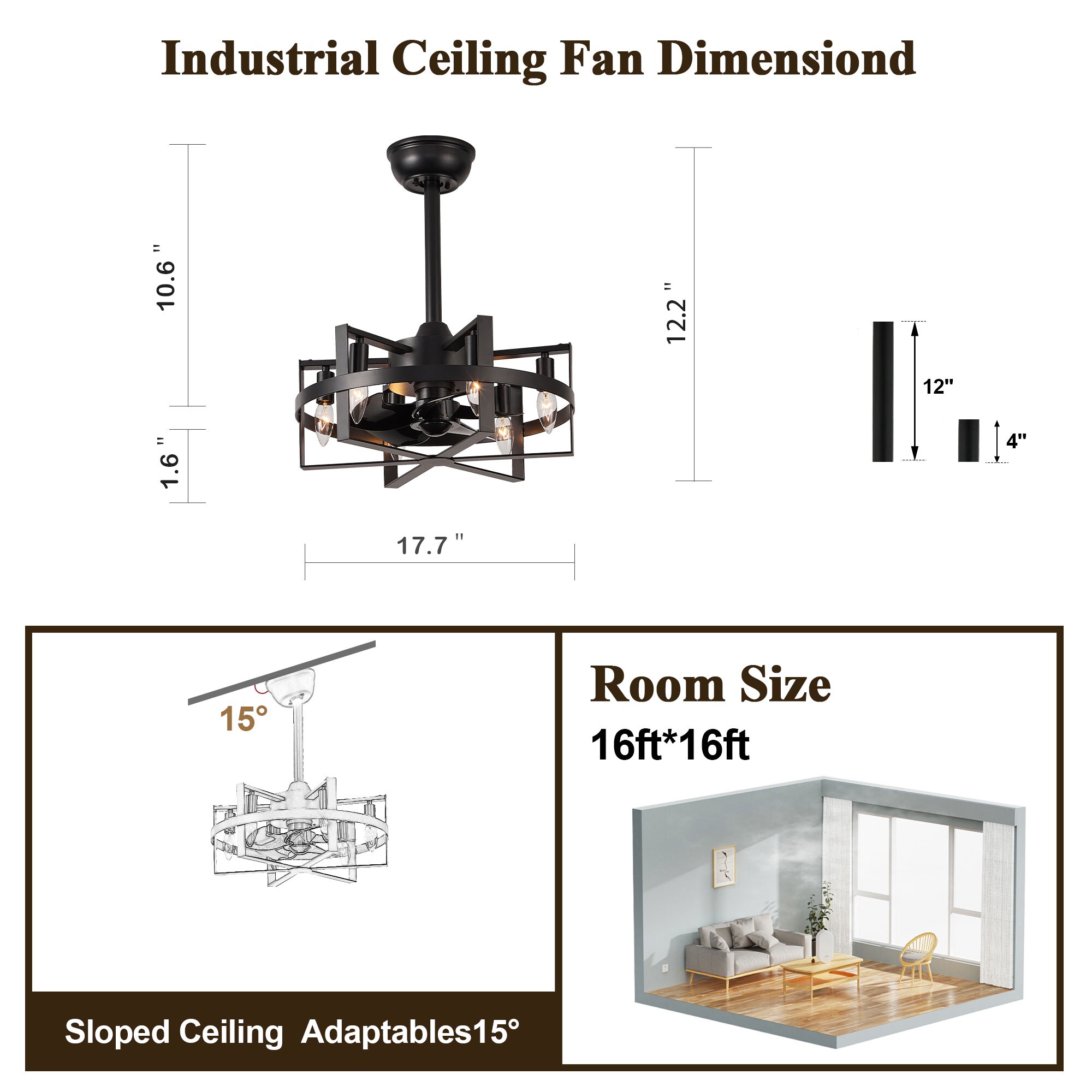 Bella Depot DCFSD1816 Ceiling-Fans - View #9