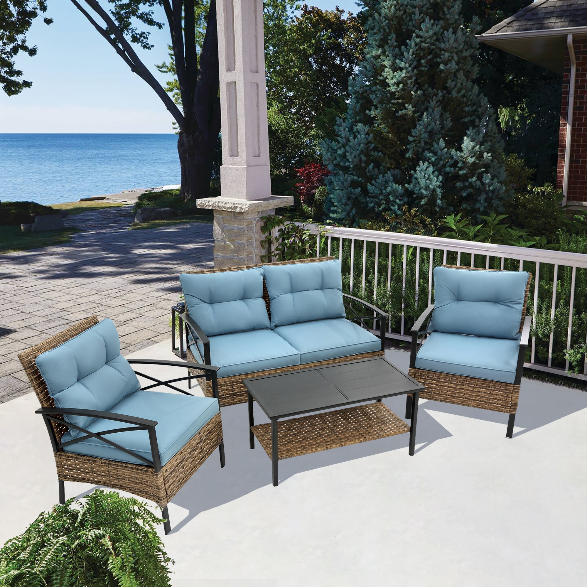 Forclover MONLDS03BE Patio-Conversation-Sets - View #6