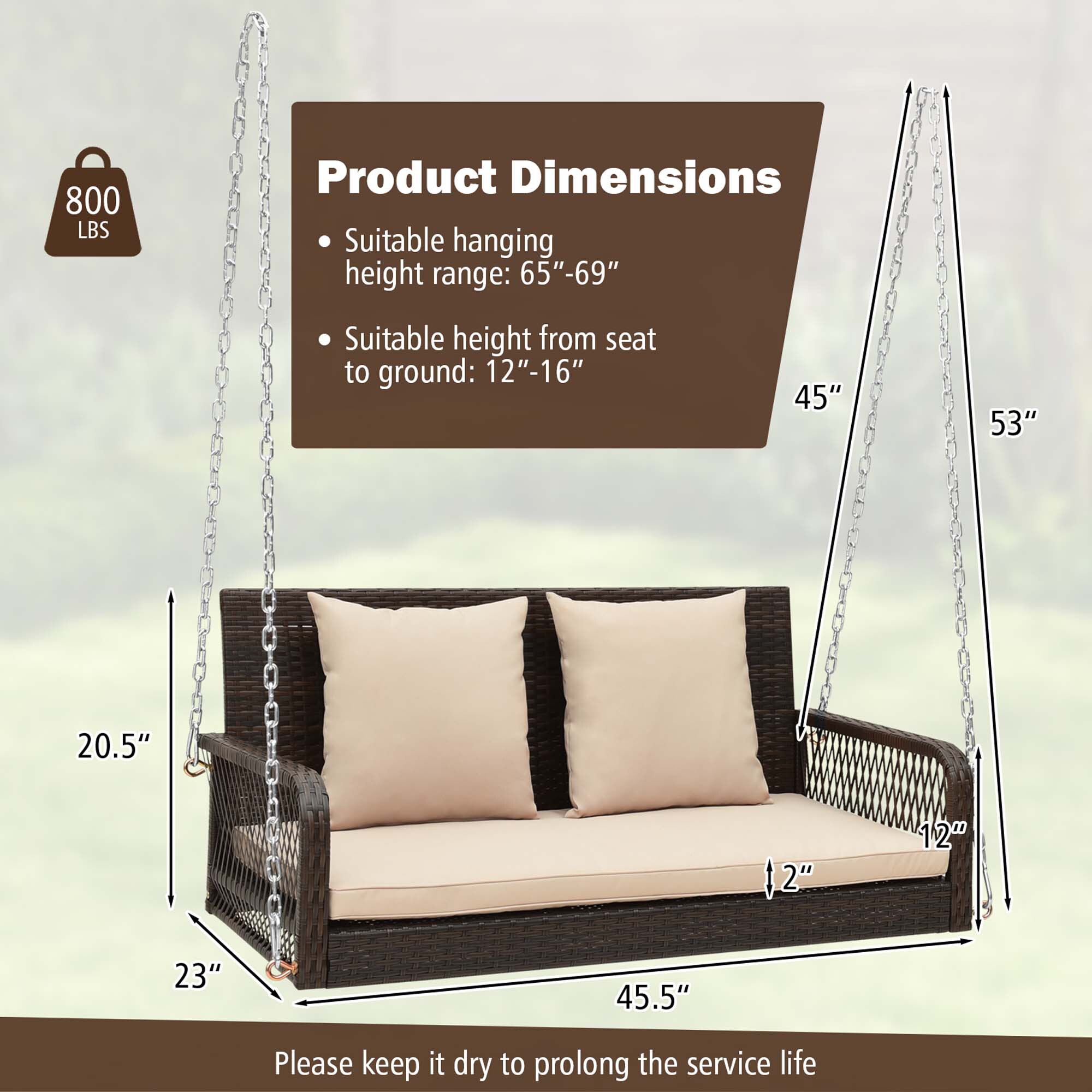Costway LWS00058 Swing-Gliders - View #2