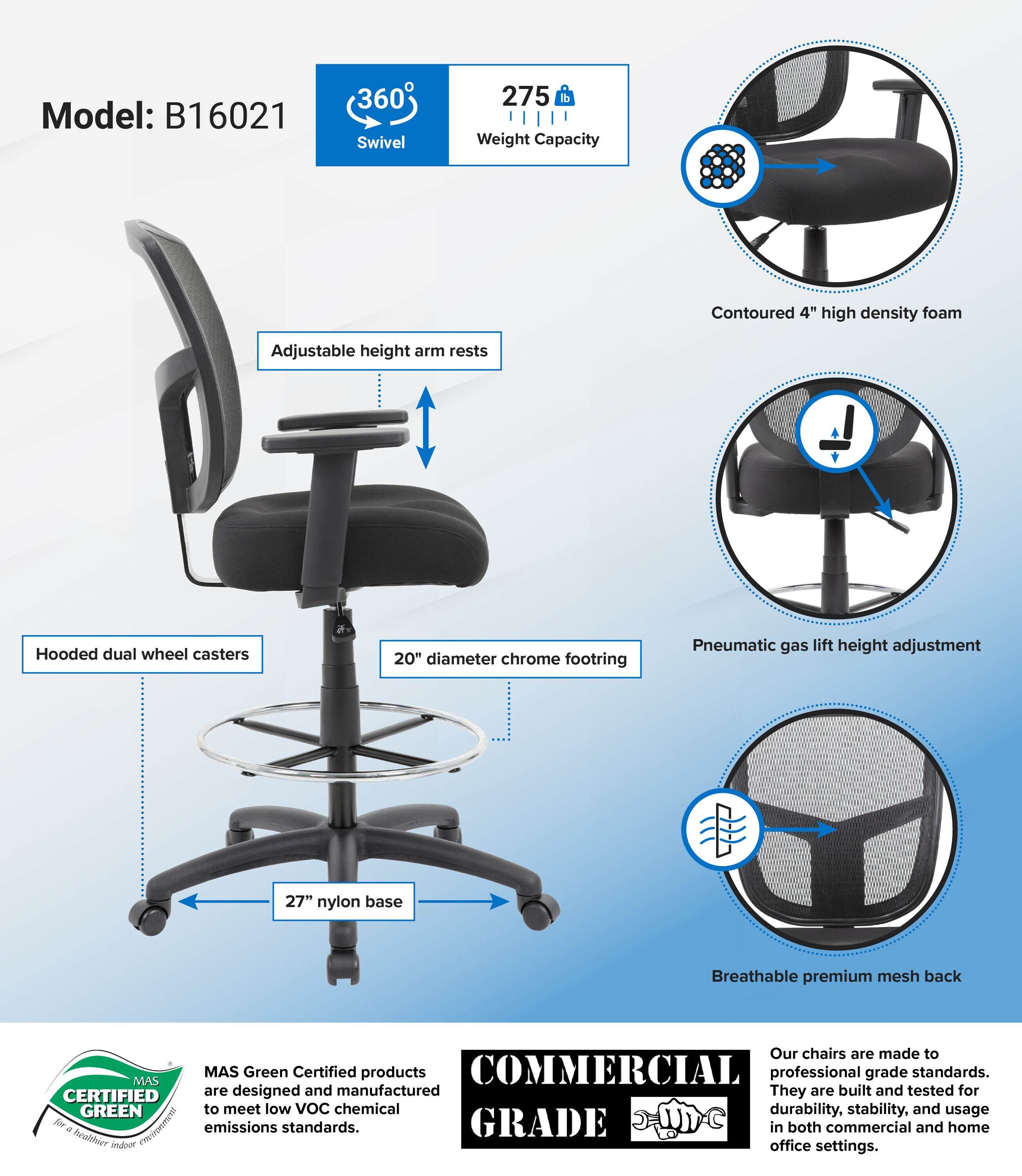 Boss Office Products B16021 Office-Chairs - View #6