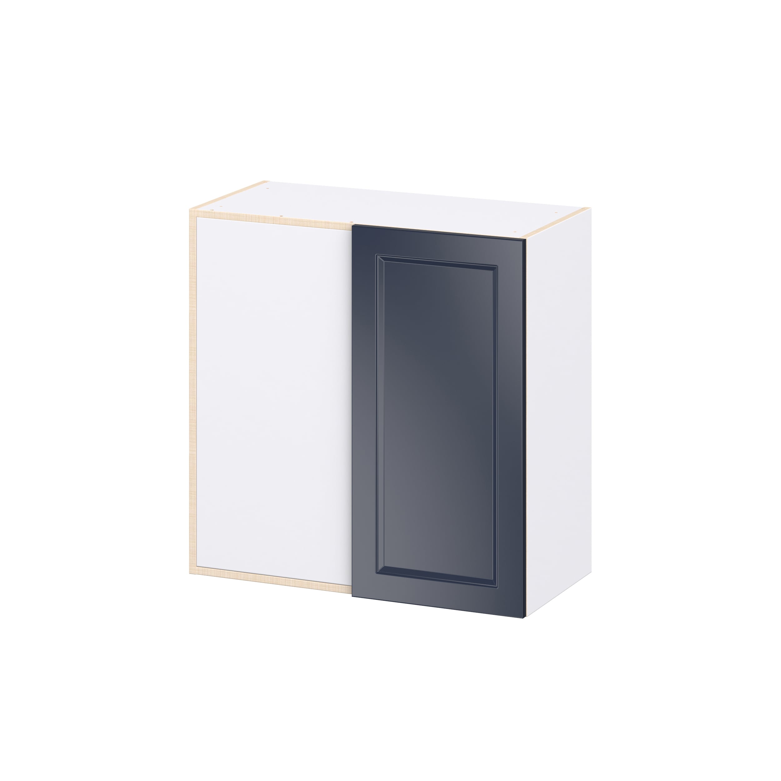 Hugo&Borg Lorette 30-in W x 30-in H x 14.75-in D Navy Blue Painted Blind Wall Fully Assembled Cabinet Recessed Panel Shaker