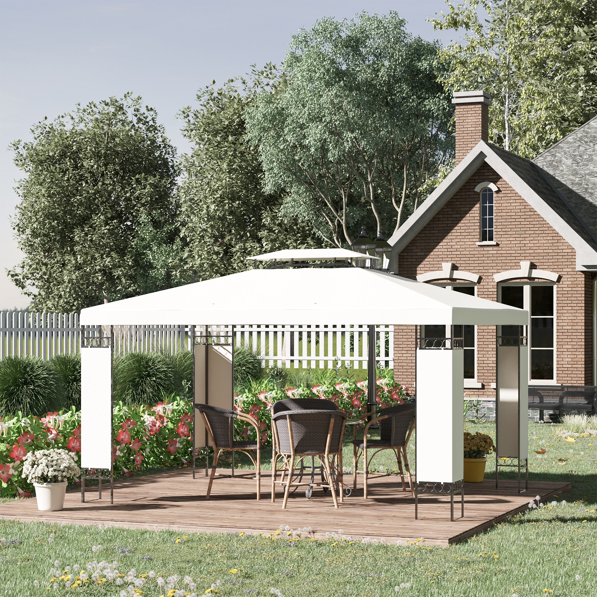LUXEYARD DS-M-BAC06921 Wood-Resin-Gazebos - View #4