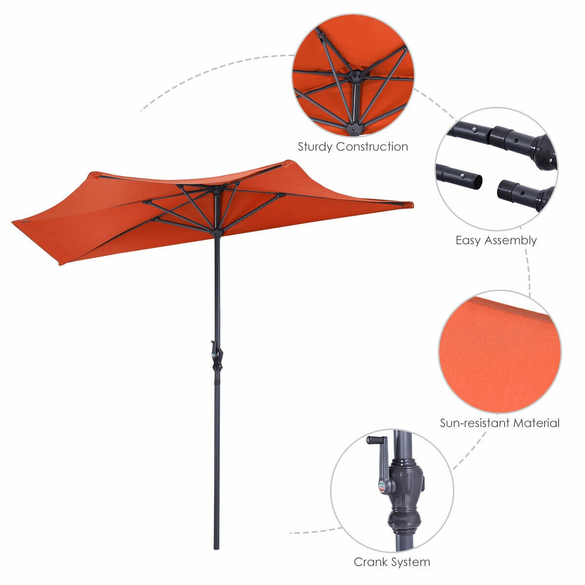 Clihome CWCH-OP29AD54OR Umbrellas-2 - View #7