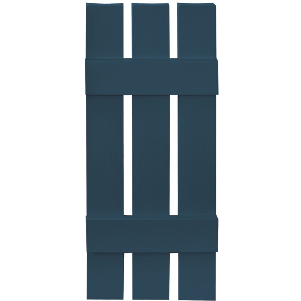 Vantage V5371231036 11.875-in W x 31-in H Classic Blue Board and batten Spaced Exterior Shutters ( 1 -Pack )
