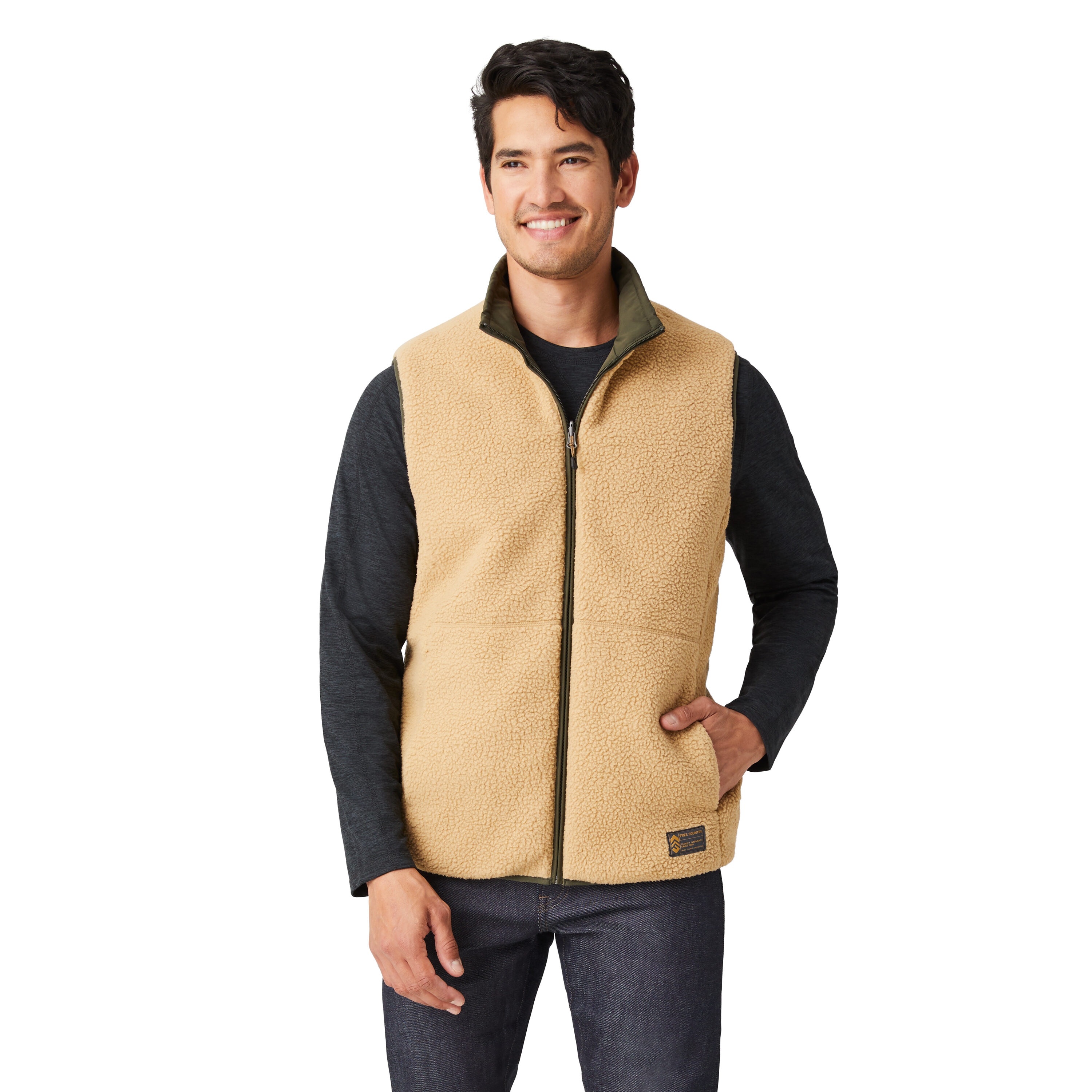 Free Country Men's Duffle Olive Polyester Insulated Vest (Extra Large) in  the Work Jackets & Coats department at