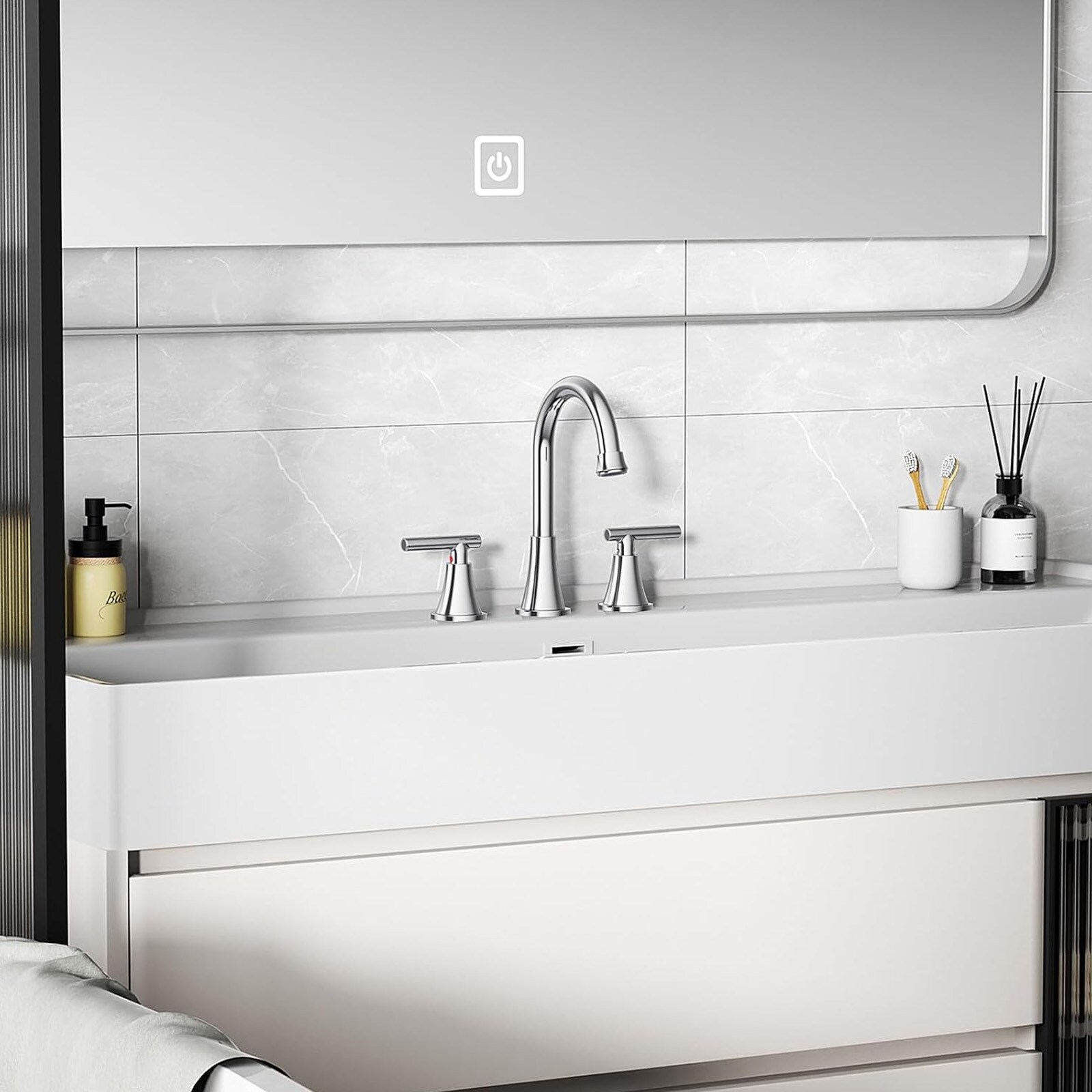 BYH HM-8LT-CHROME Lavatory-Faucets - View #4