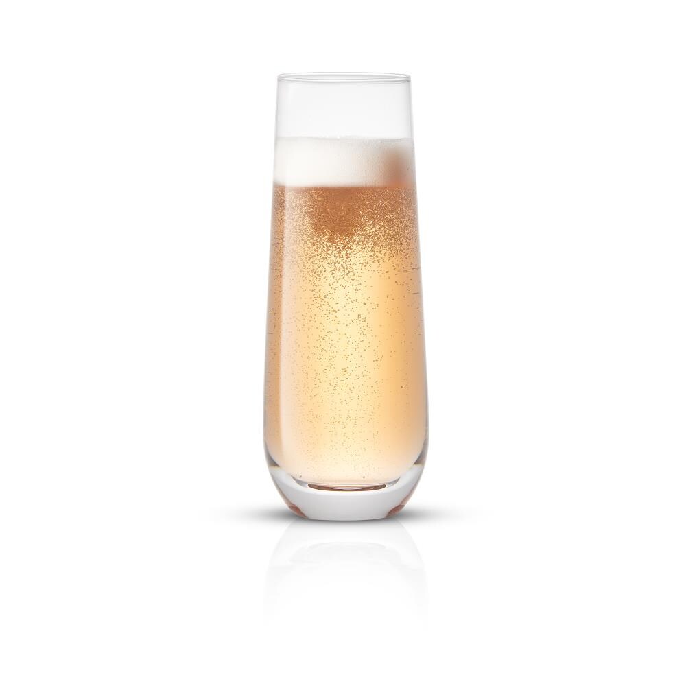 Joyjolt Layla Crystal Champagne Flute Glasses - Set Of 8 Champagne Glasses  – 6.7 Oz : Target