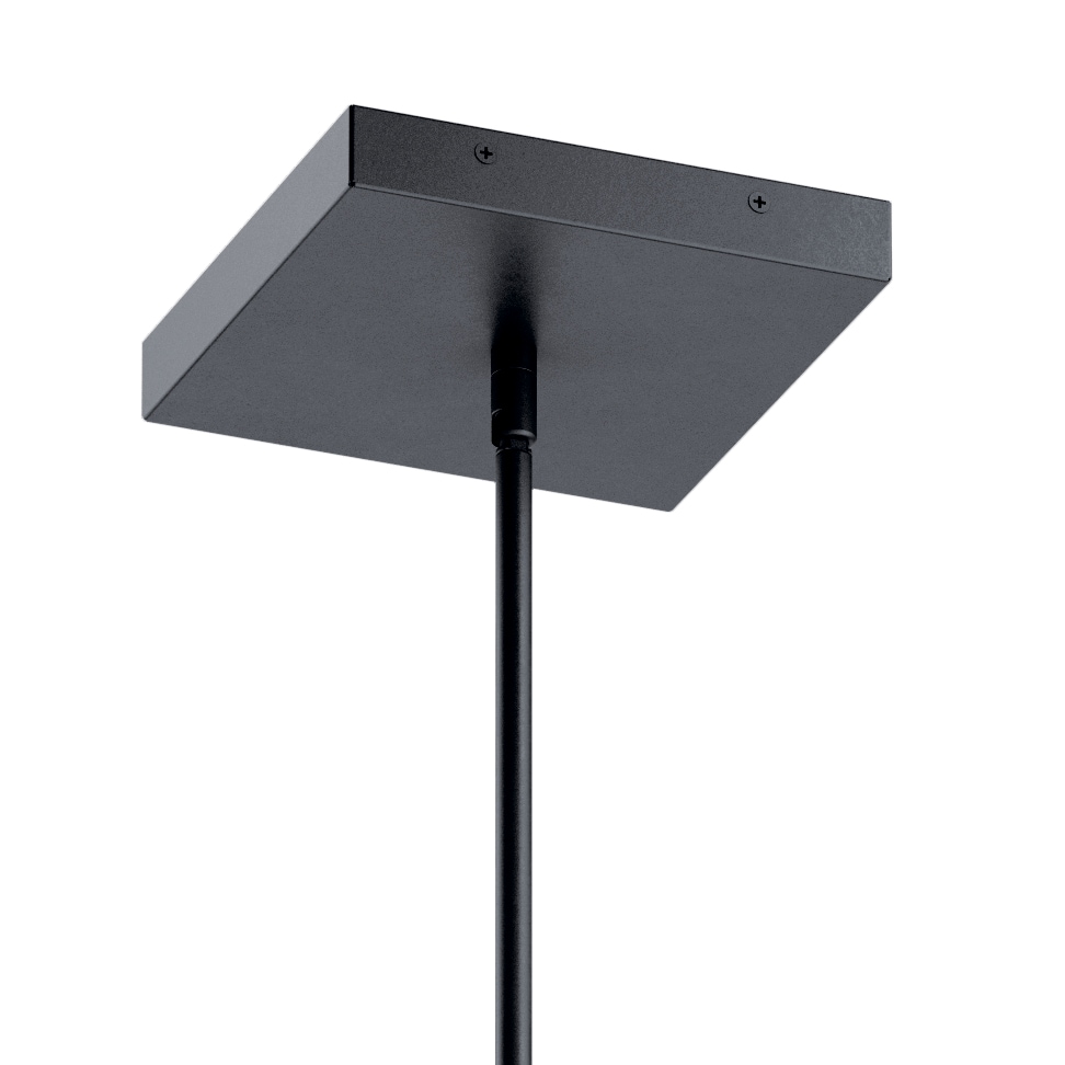 Ciri Matte Black Circular LED Pendant with Soft Glow