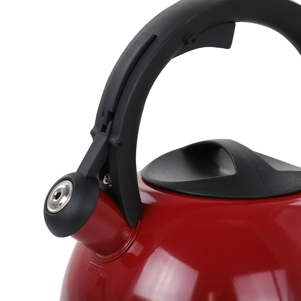 Moss & Stone Stainless Steel Cordless Pot Portable Electric Kettle (Red) 