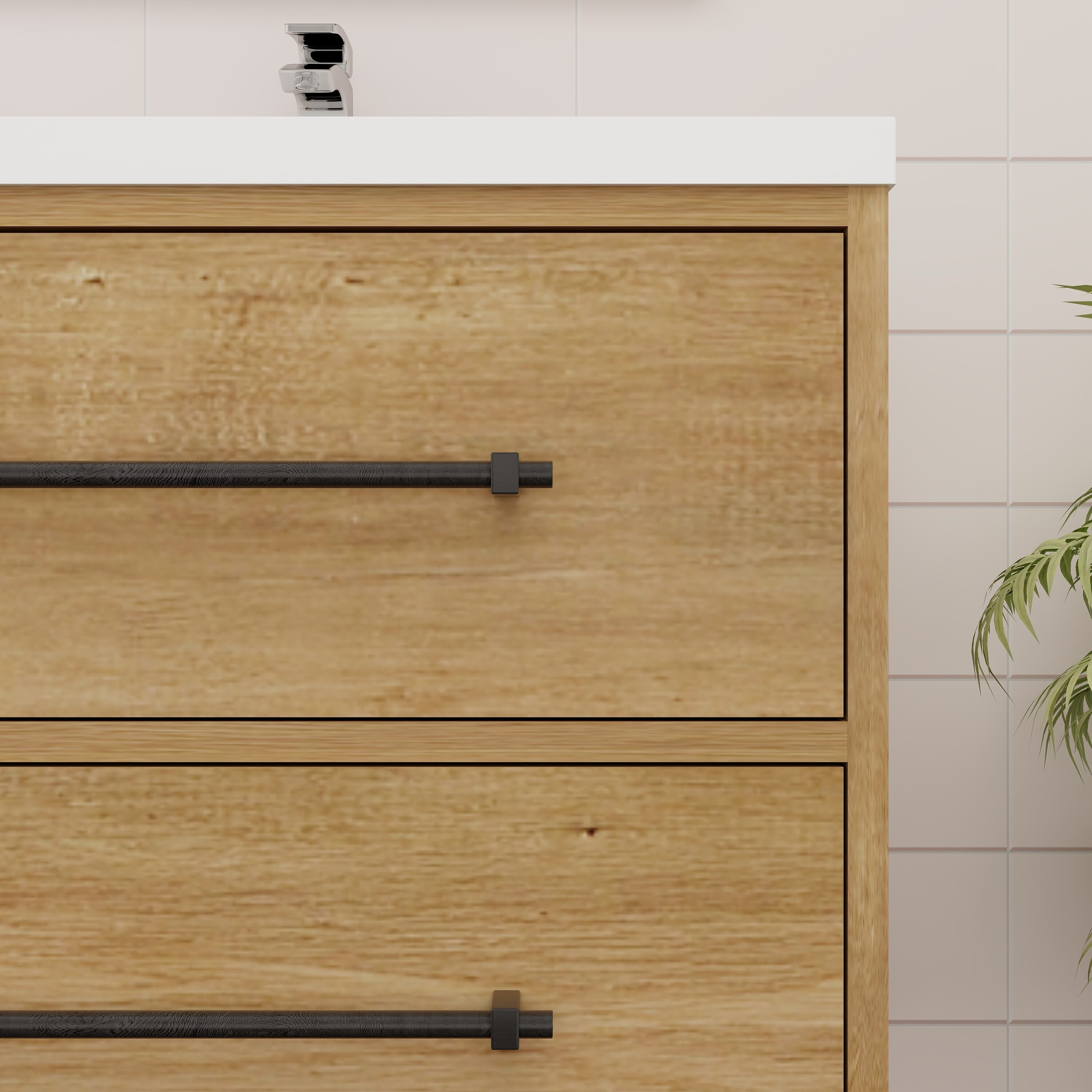 BV Better Vanity VICTORIA24WH-OAK Bath-Vanity-Combo - View #5