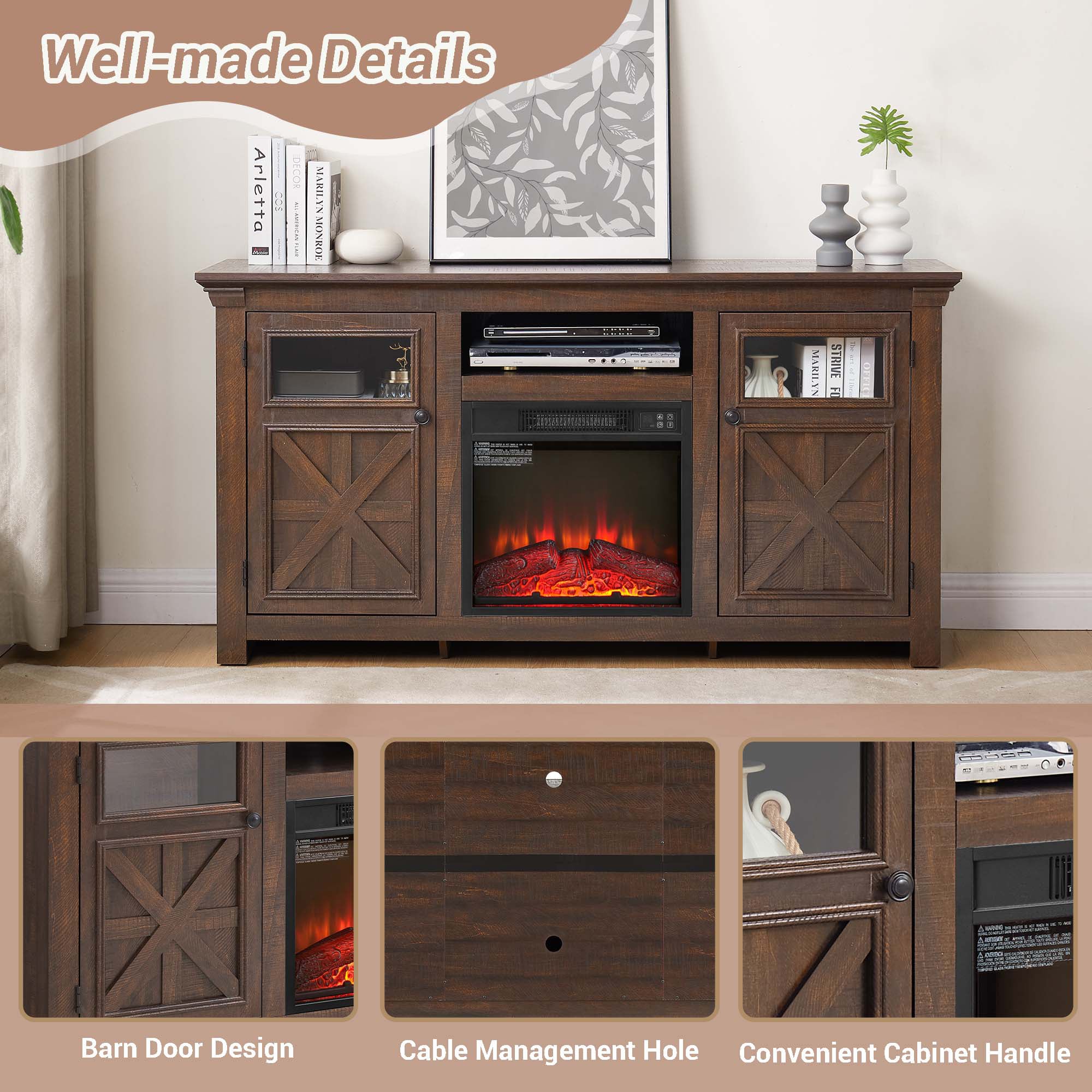 Fun Orange FUN25EF06 Electric-Fireplaces - View #8