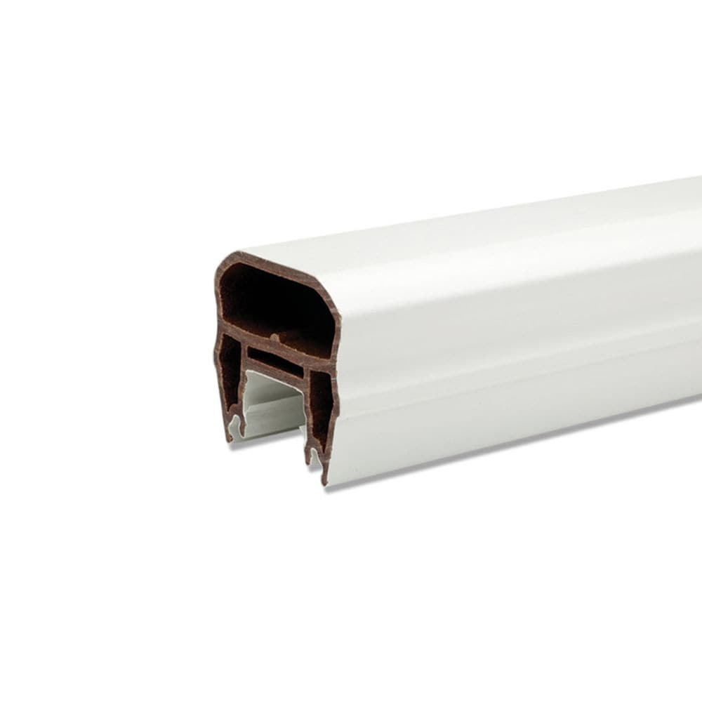 Trex WTCROWNTR08FS Transcend 3.63-in x 96.56-in Classic White Unfinished Composite Handrail