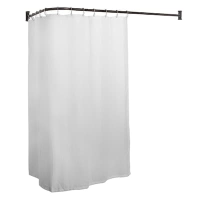 L Shaped Shower Curtains Rods At, 24 40 Inch Shower Curtain Rod Bronze