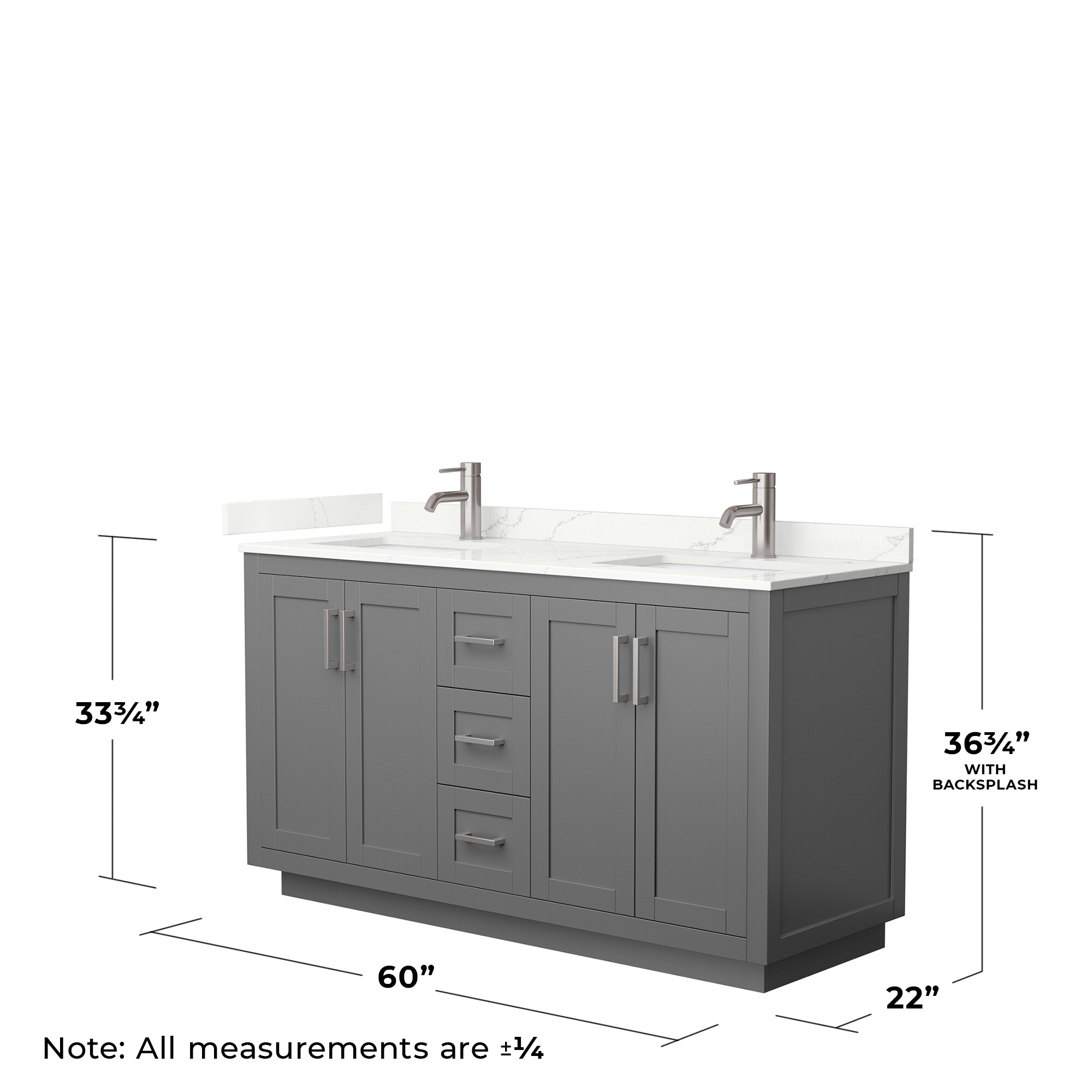 Wyndham Collection WCF292960DKGGTUNSMXX Bath-Vanity-Combo - View #5