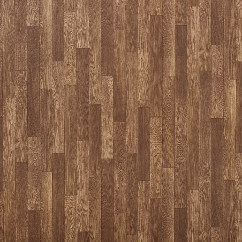 Style Selections LC05V-788 Northern Acorn Brown Wood look 5-mil x 12-ft W Waterproof and Water Resistant Cut-to-length Vinyl Sheet Flooring