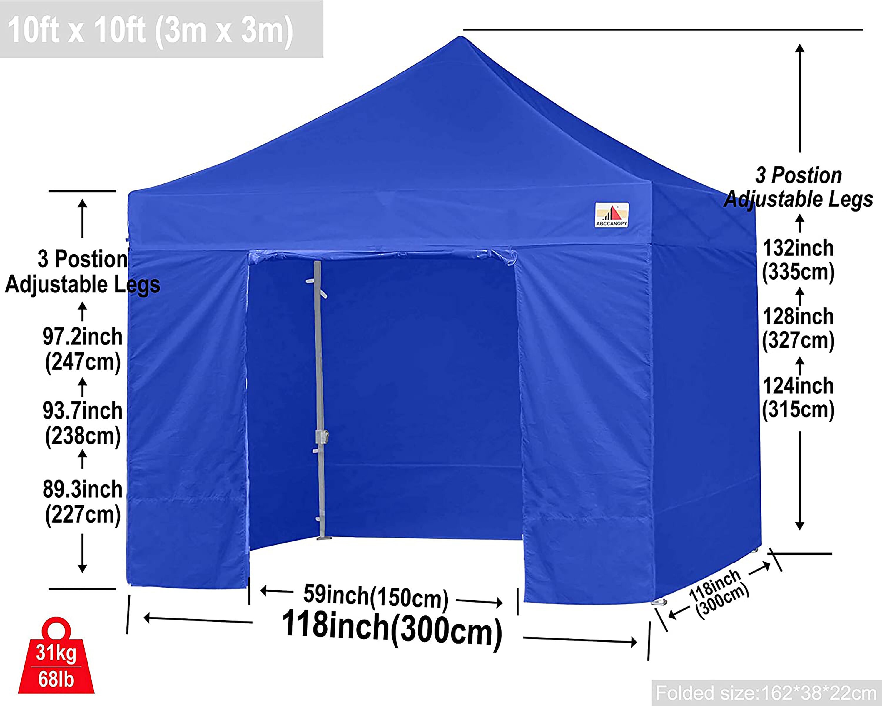 ABCCANOPY 10X10KKPKG-BLUE Canopies-Sl - View #4