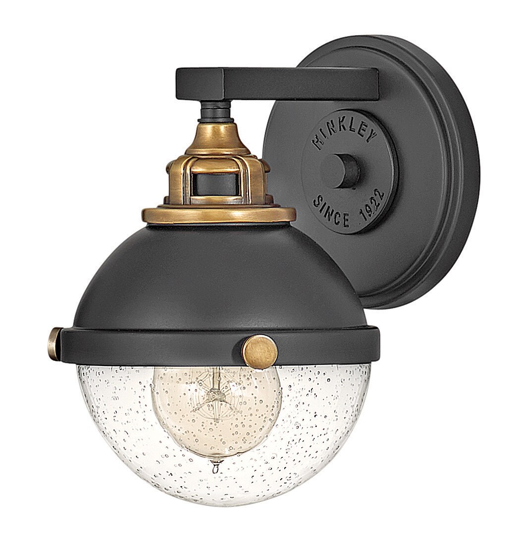 Hinkley 5170BK Fletcher 6.25-in 1 -Light Matte Black Traditional Vanity light