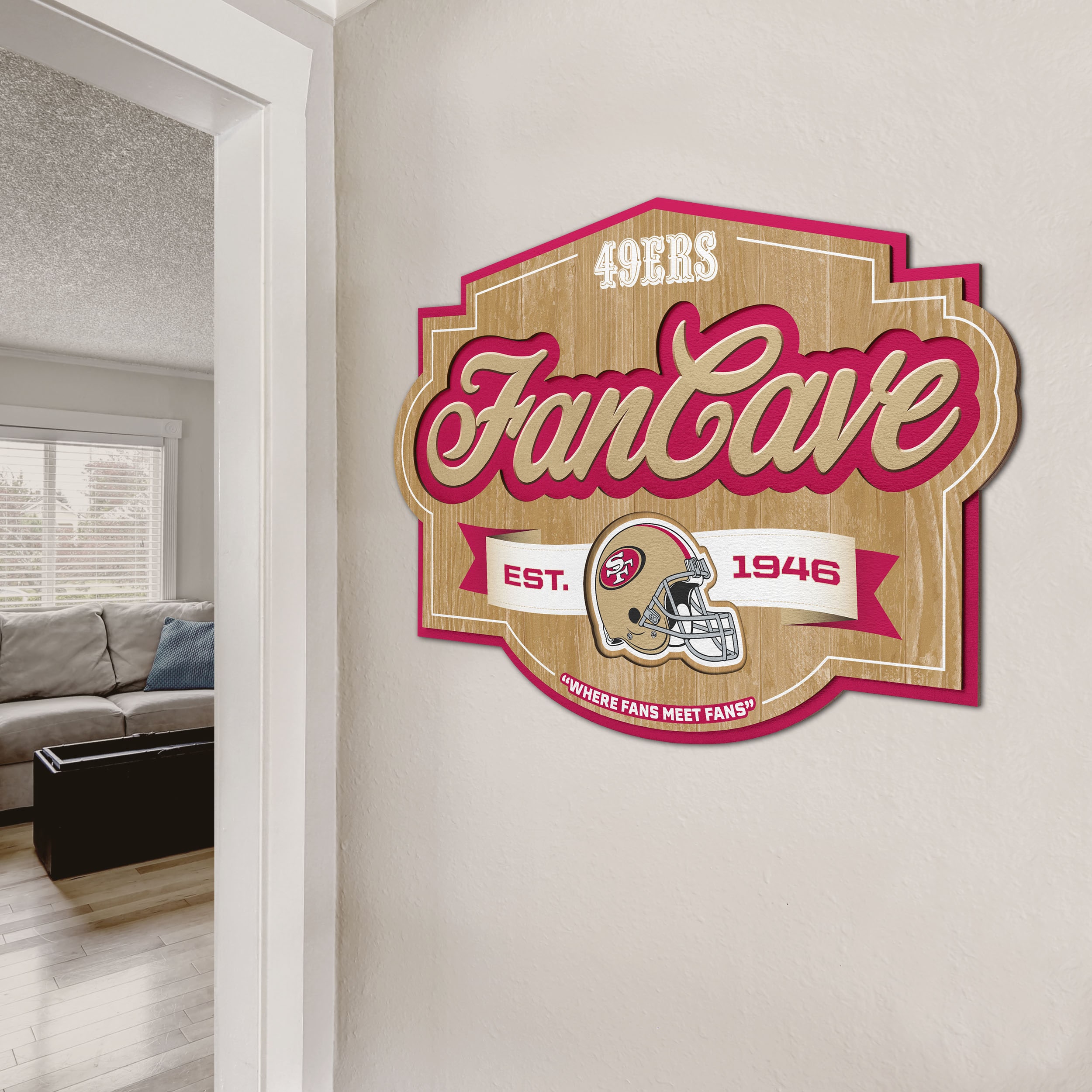 YouTheFan 954156 6 x 19 in. NFL San Francisco 49ers 3D Stadium Banner - Levis Stadium