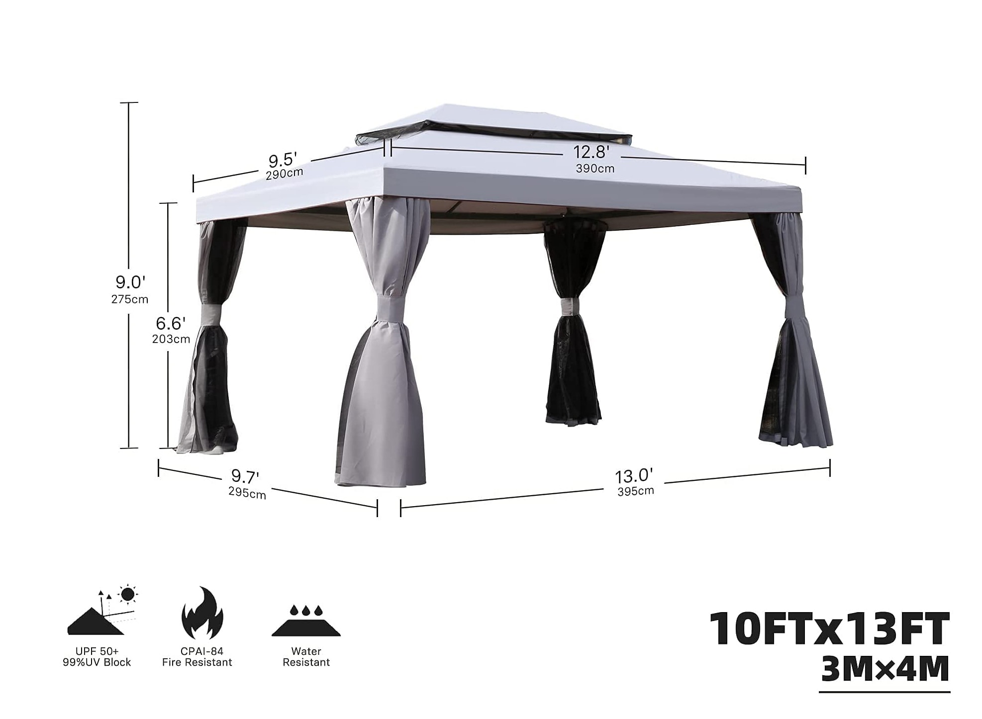 BANSA ROSE BLNBSE041702 Wood-Resin-Gazebos - View #7