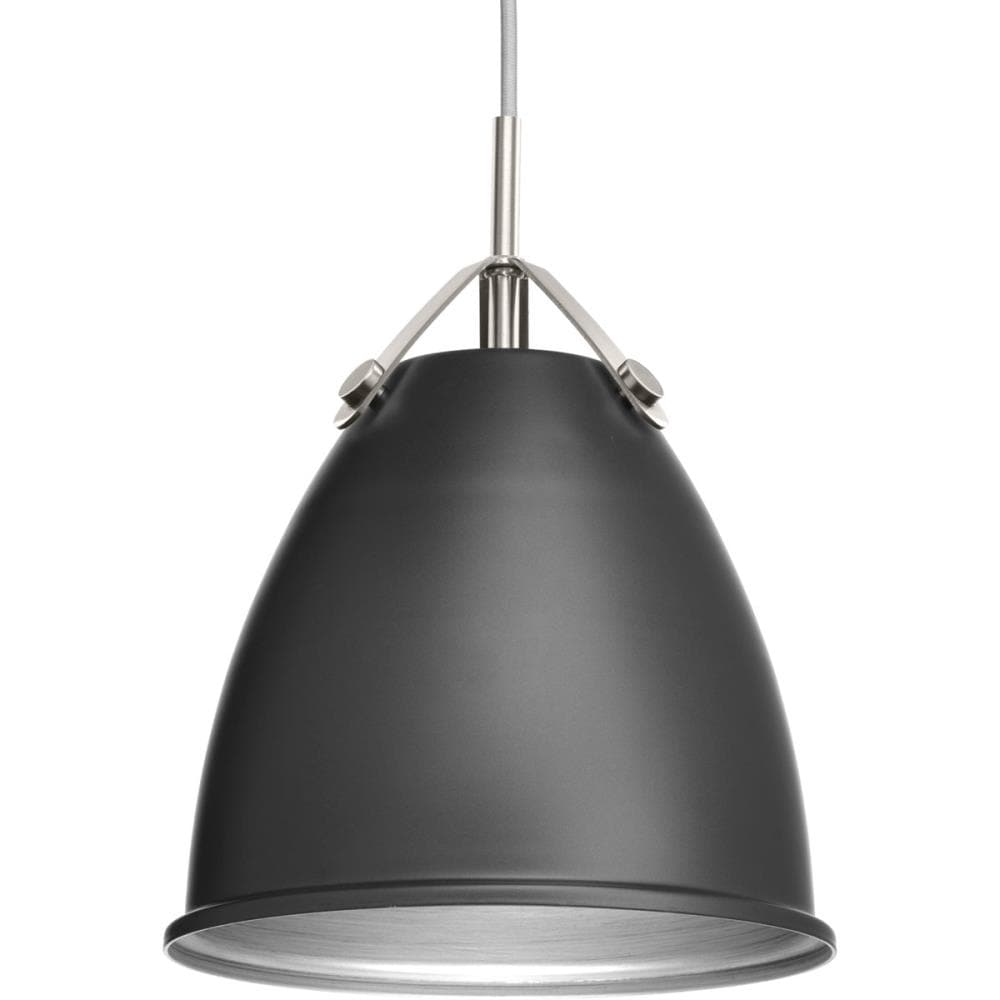 Progress Lighting P500051-143 Tre 1 -Light Graphite Coastal Dome Medium Hanging Pendant light