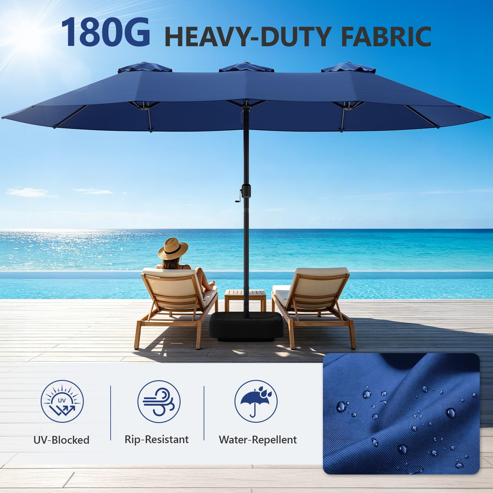 PatioEasy BSSUS15FTBL1 Umbrellas-2 - View #2