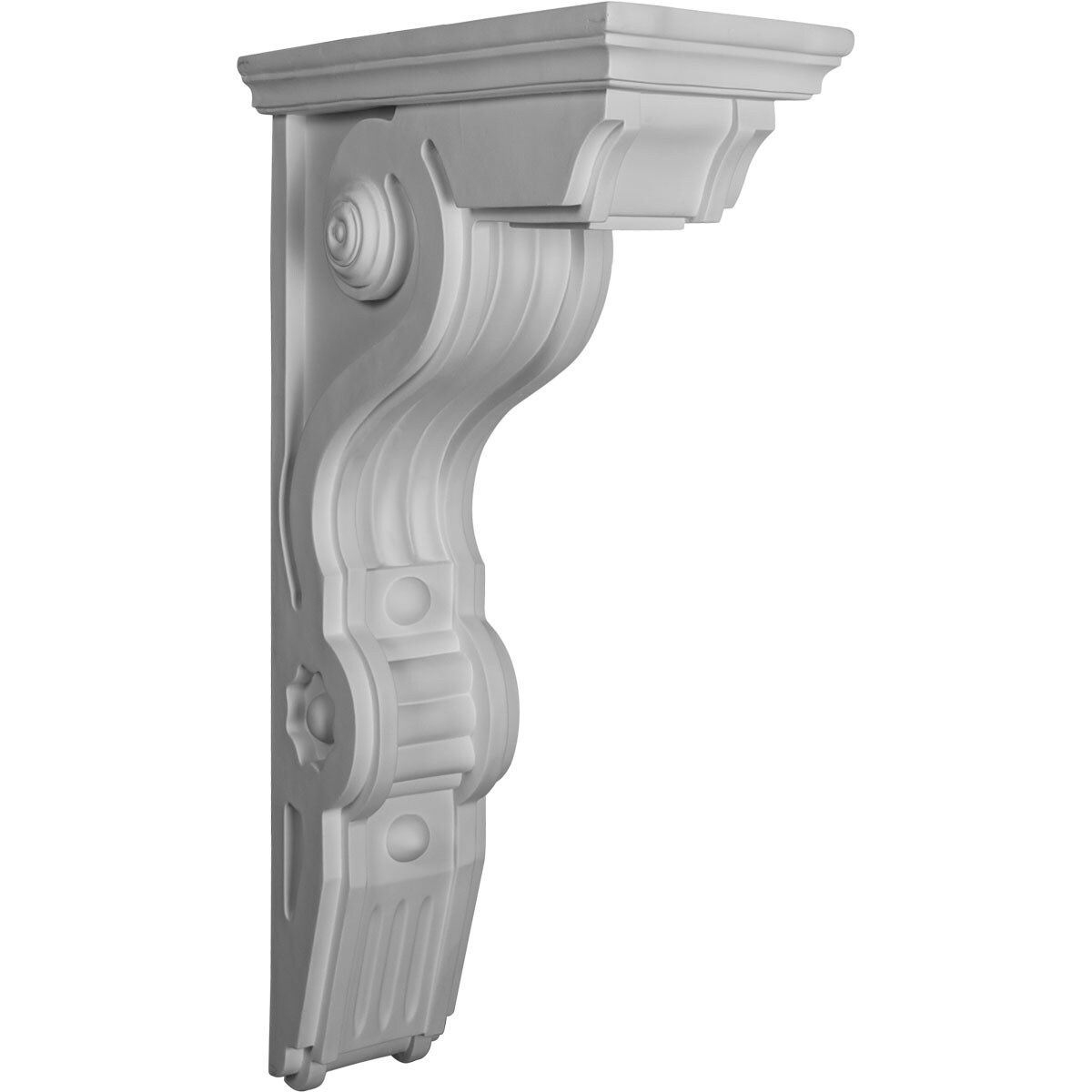 Ekena Millwork COR06X14X26GI 6.5-in x 14.5-in x 26-in Primed White Urethane Paintable Corbel