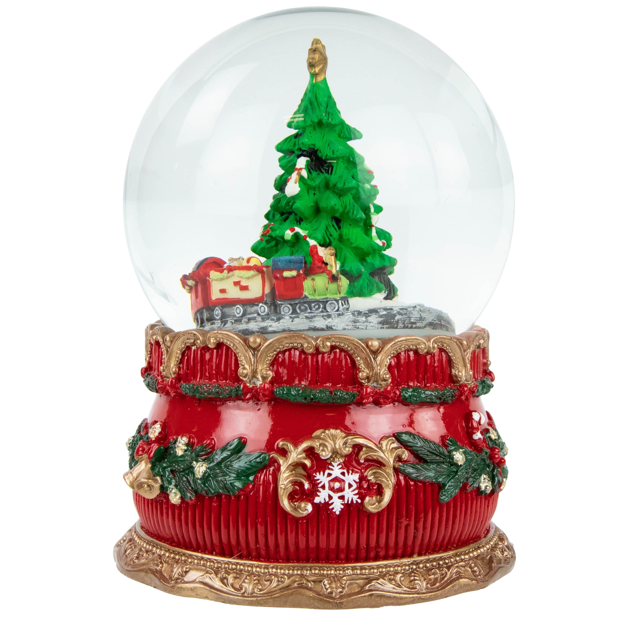 Northlight 6-in Musical Decoration Tree Battery-operated Christmas ...