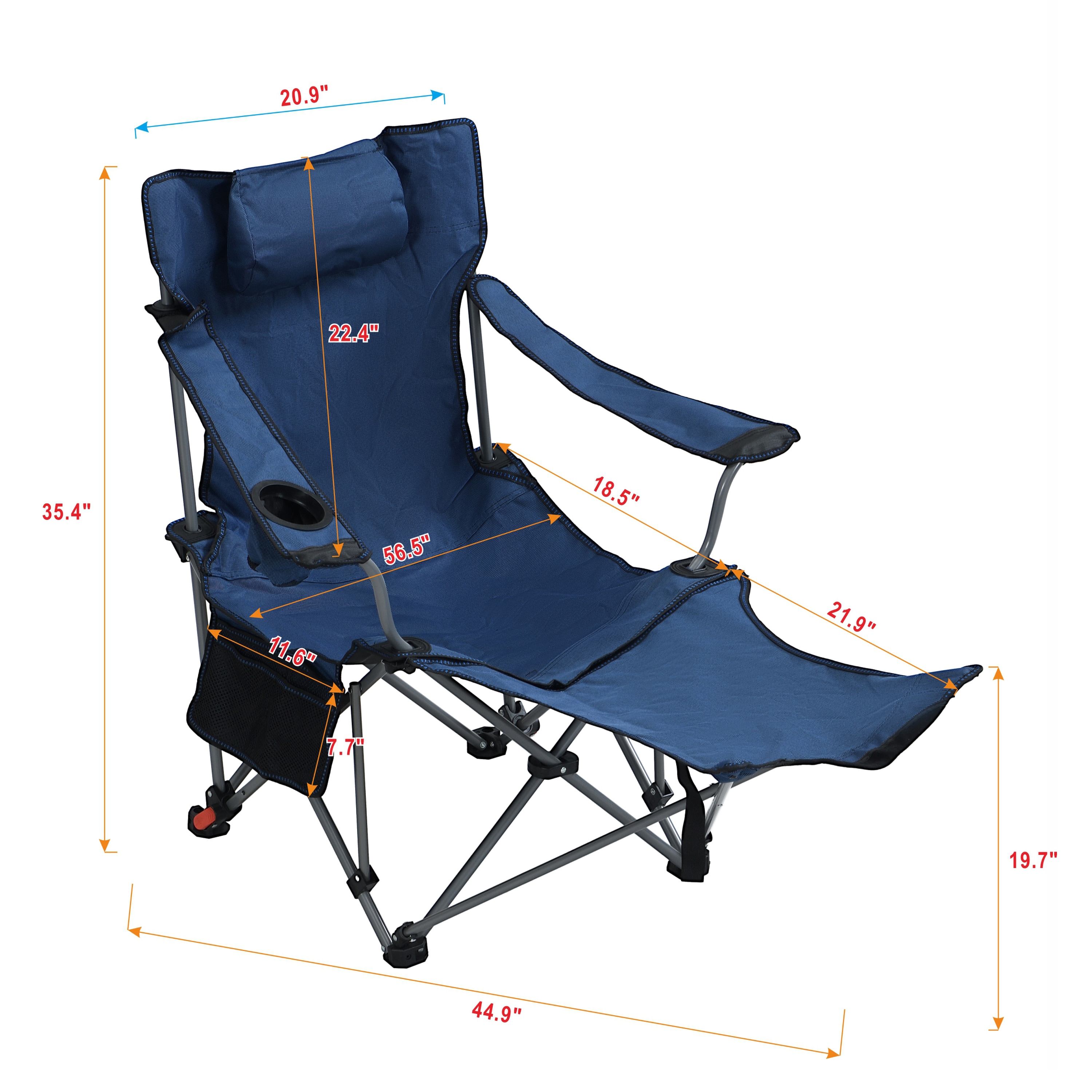 Clihome CL-CCAC2457XRD1 Beach-Camping-Chairs - View #10
