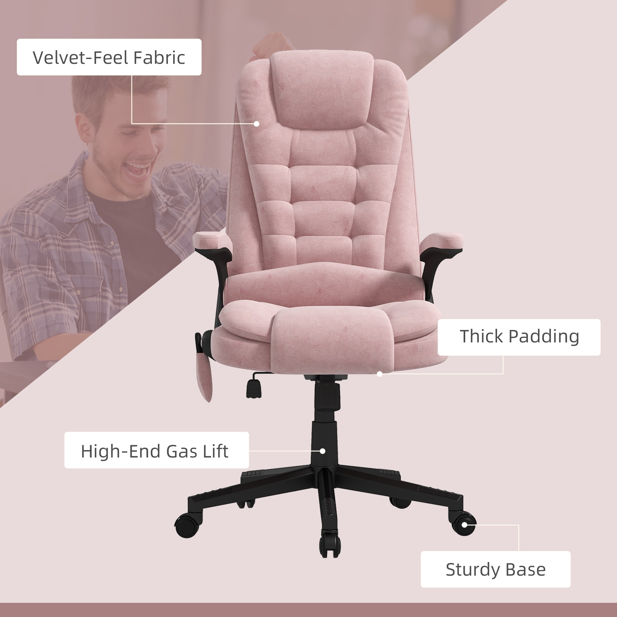 HomCom 921-171V86PK Office-Chairs - View #8
