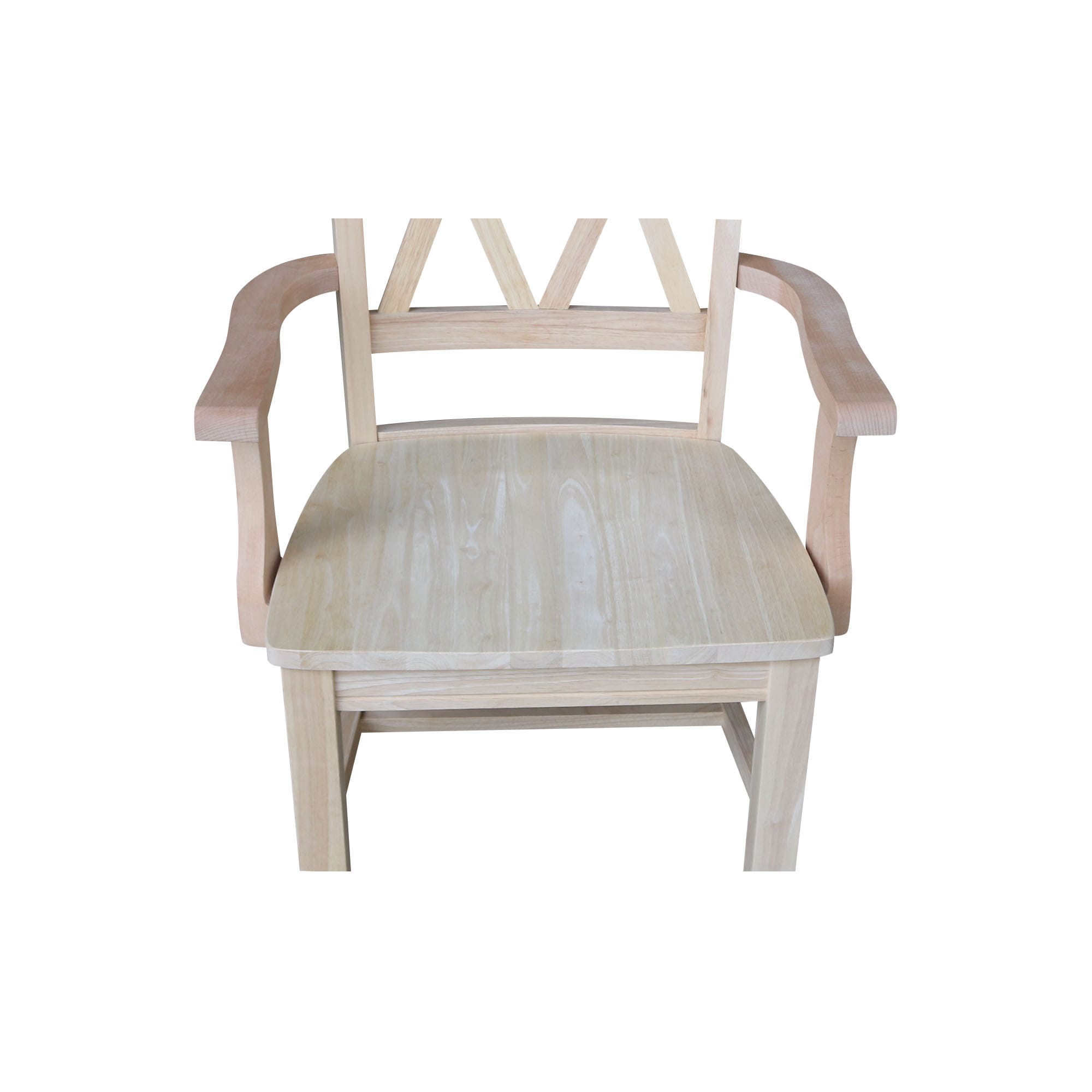 Chiavari High Cross Back Side Chair in Classic Brown Wood