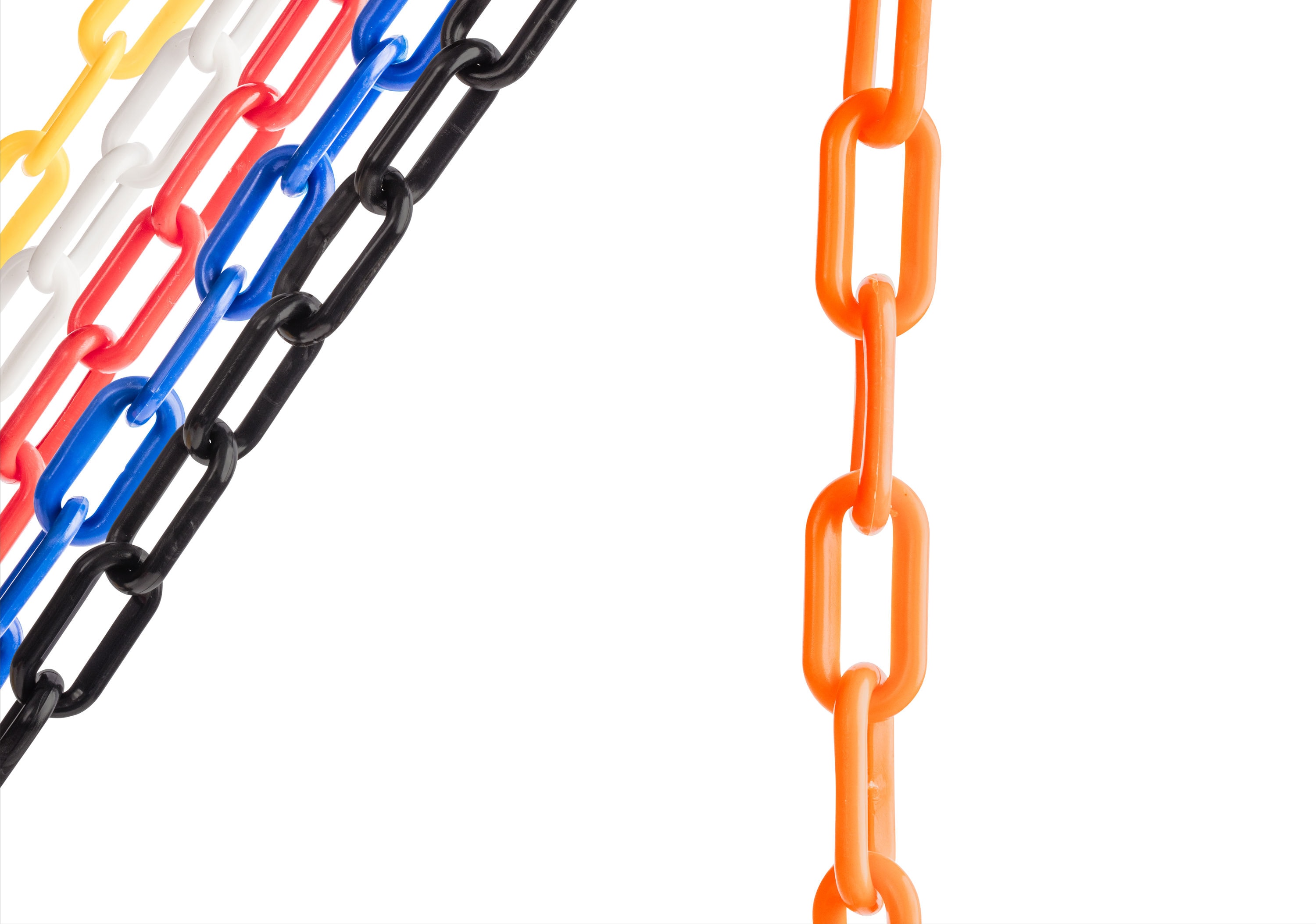 US Weight U2355ORG Plastic Chain, 2, 500 ft, Orange ft. Sunshield
