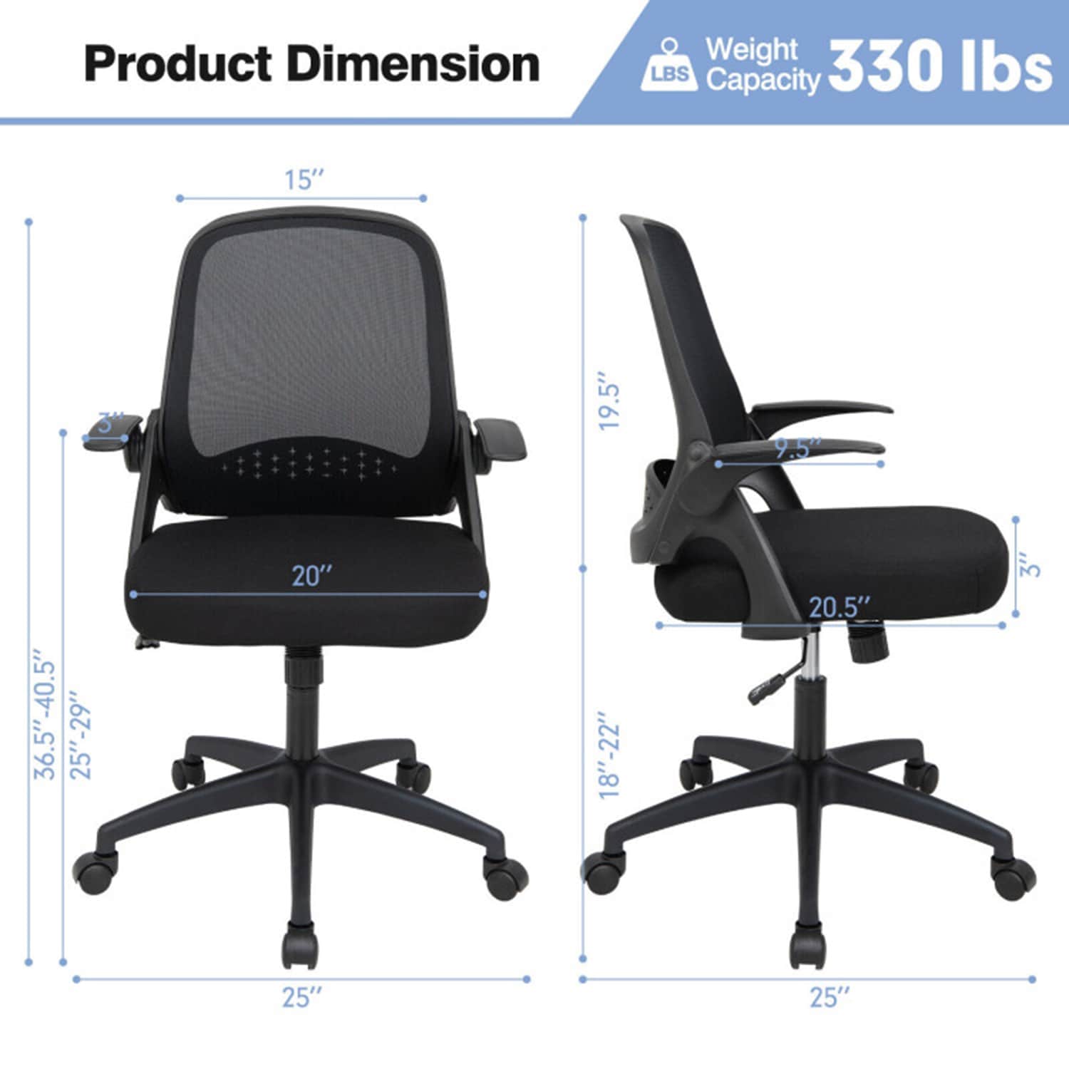 GZMR SRSD11065GY Office-Chairs - View #10