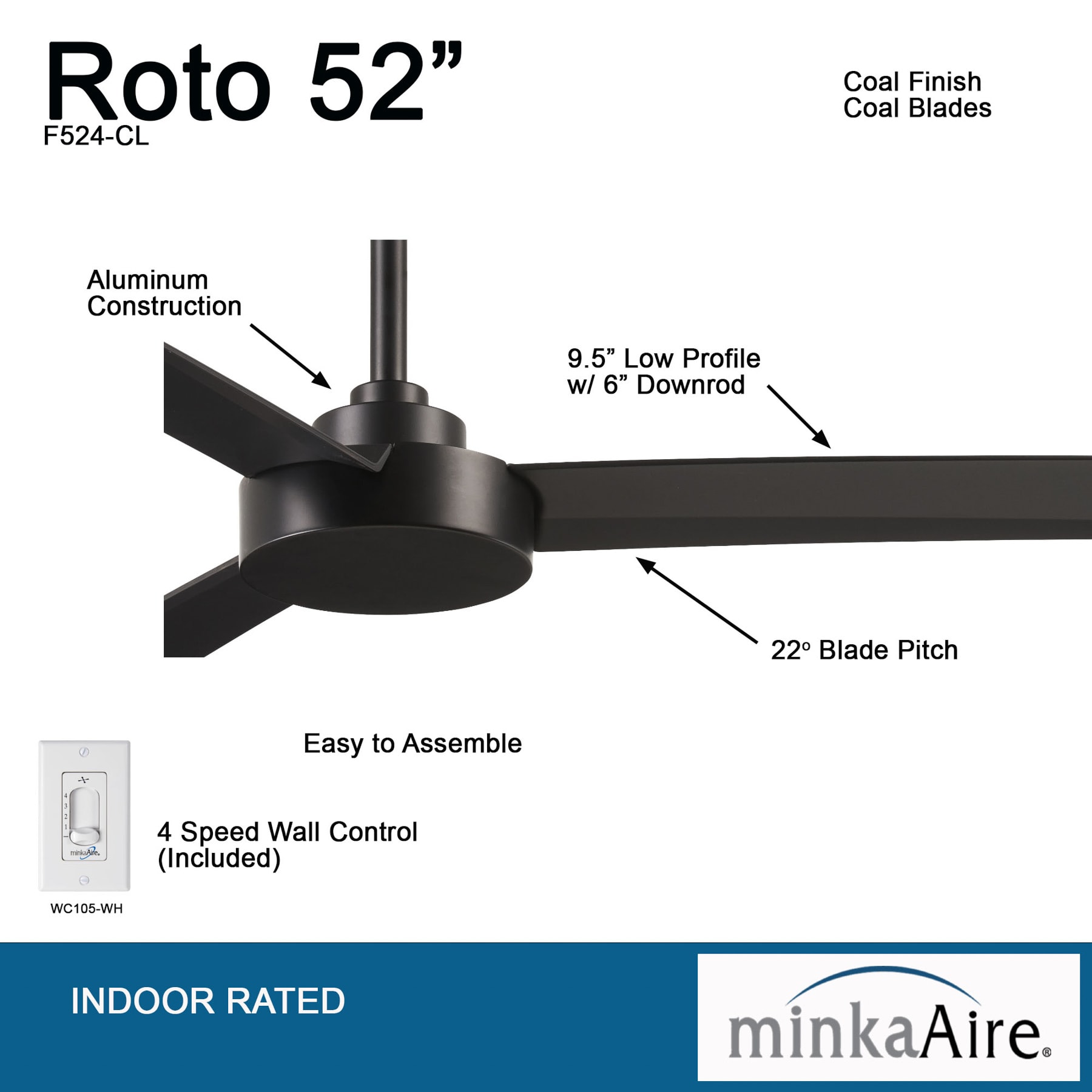 Minka Aire F524-CL Ceiling-Fans - View #4
