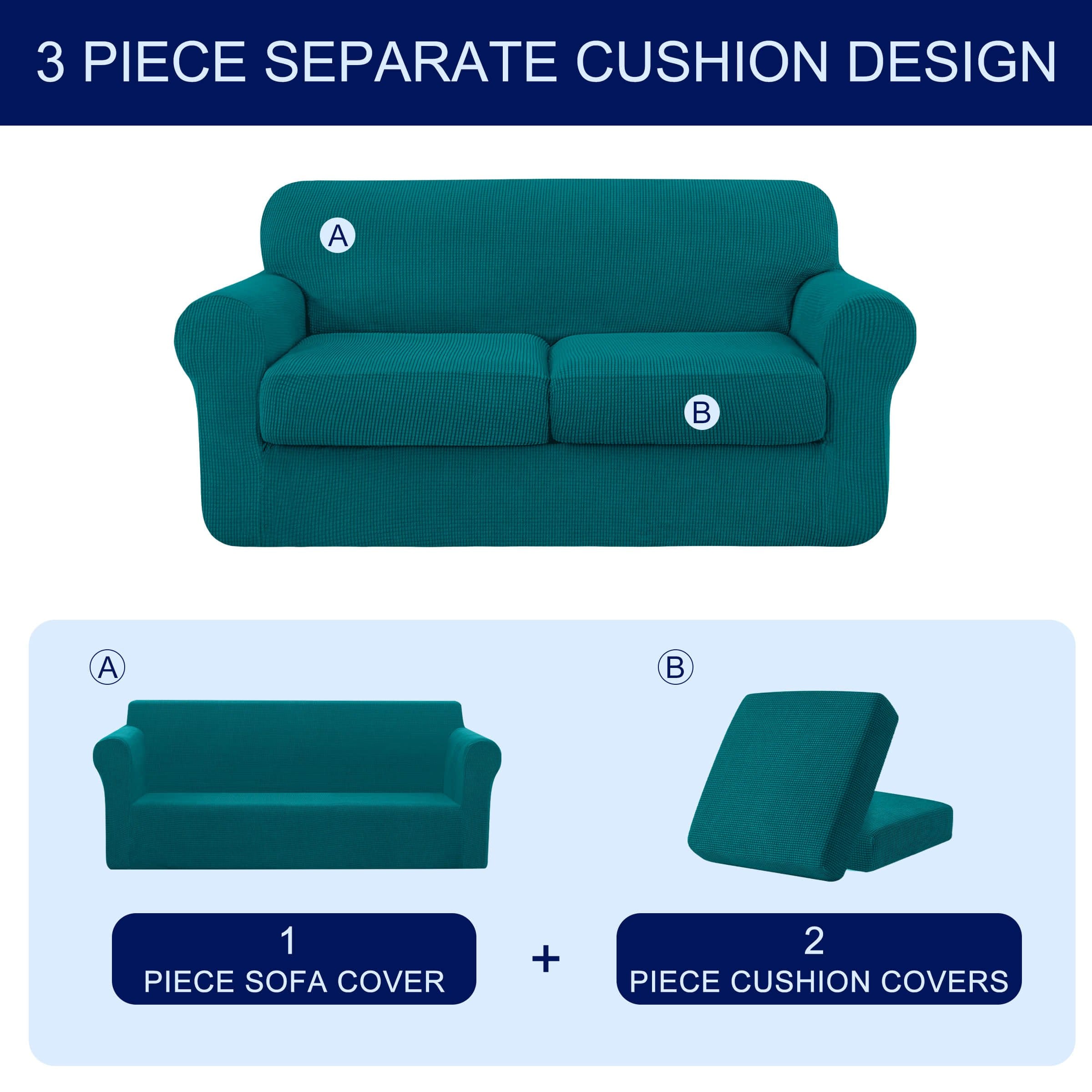 Turquoise discount loveseat cover