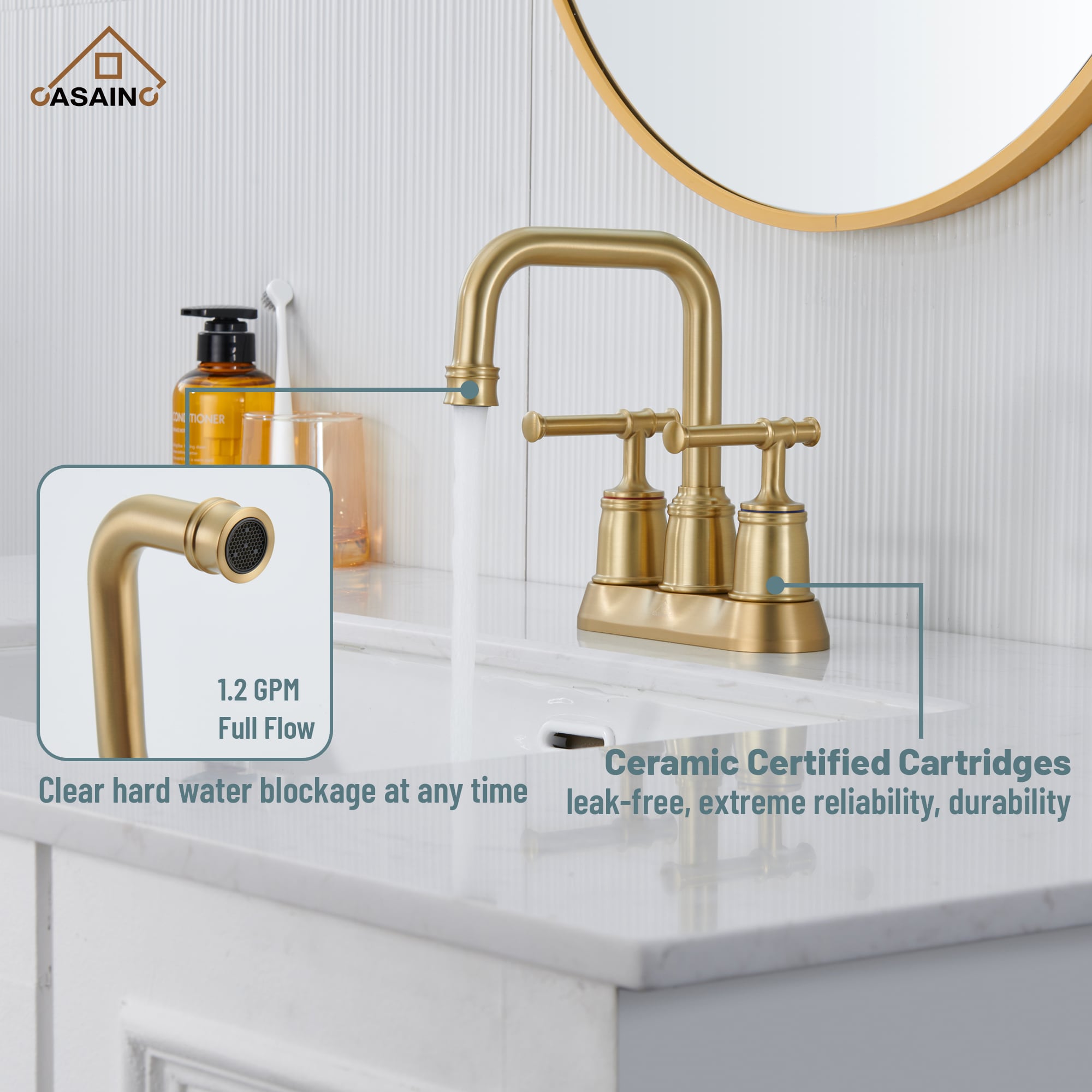 CASAINC YT-71MB Lavatory-Faucets - View #4