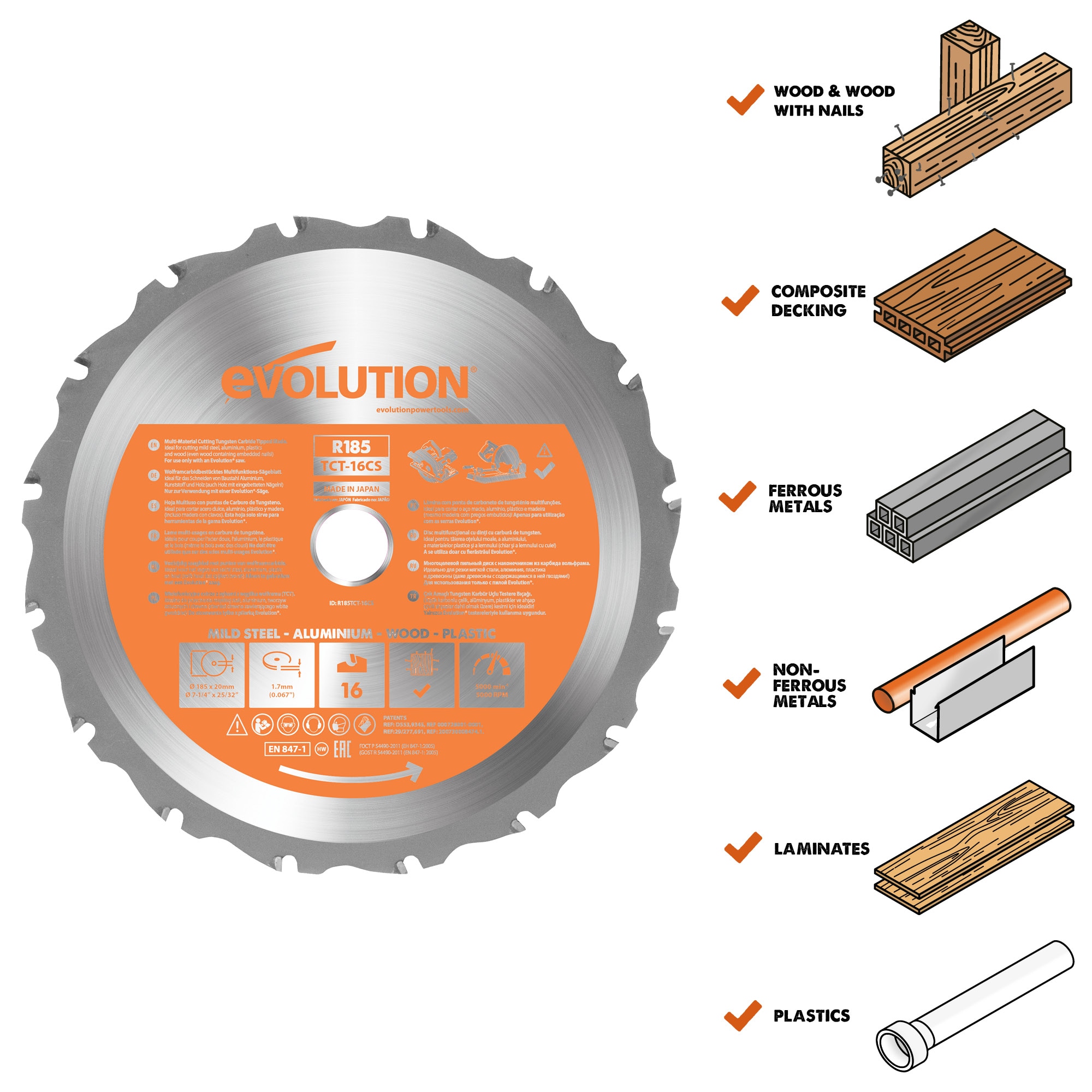 Evolution RAGEBLADE Circular-Saw-Blades - View #2