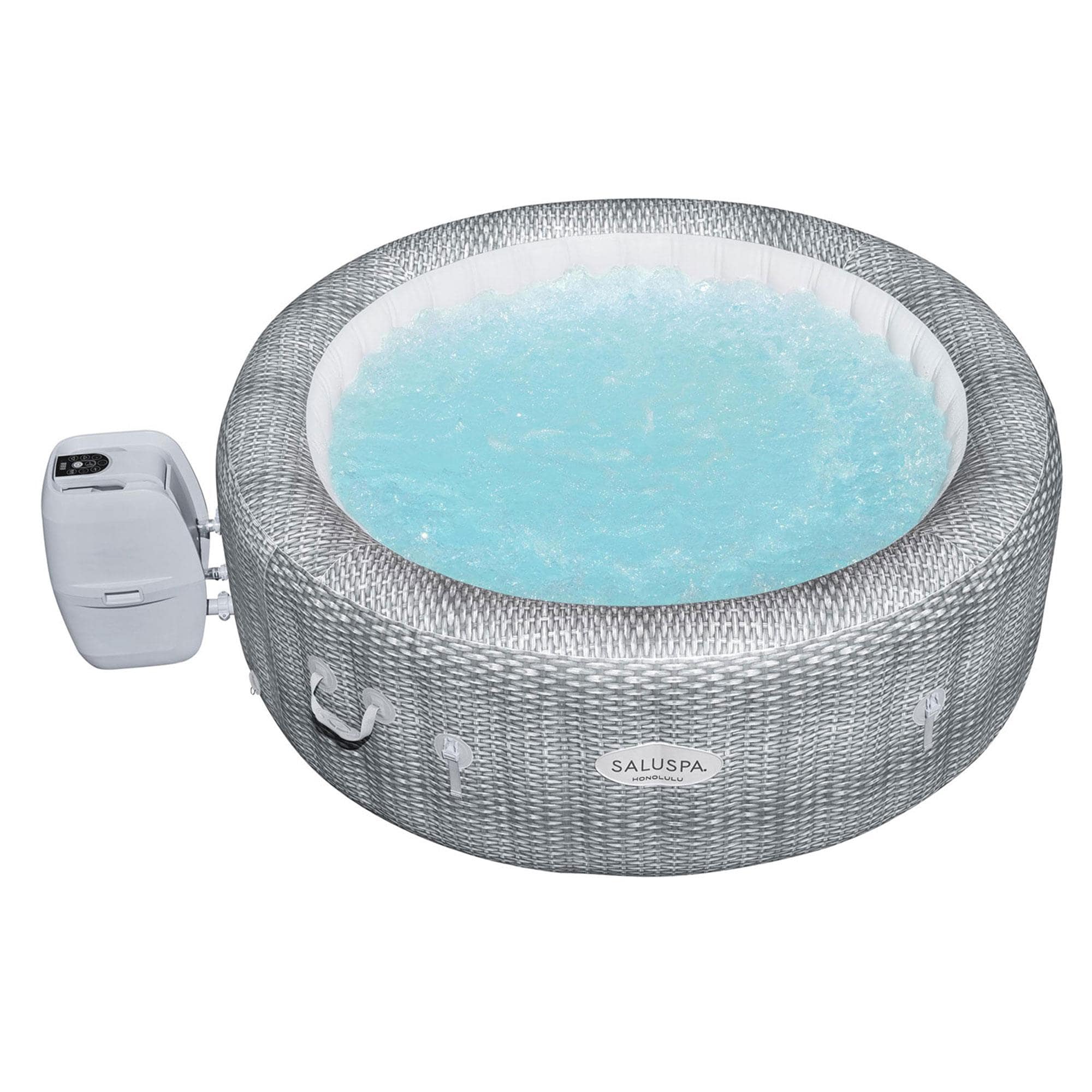 Bestway 77-in x 28-in 6-Person Inflatable Round Hot Tub at Lowes.com