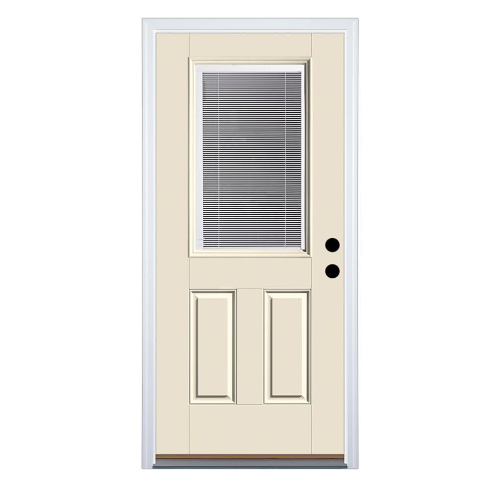 Therma-Tru Benchmark Doors 32-in X 80-in Fiberglass Half Lite Left-Hand ...