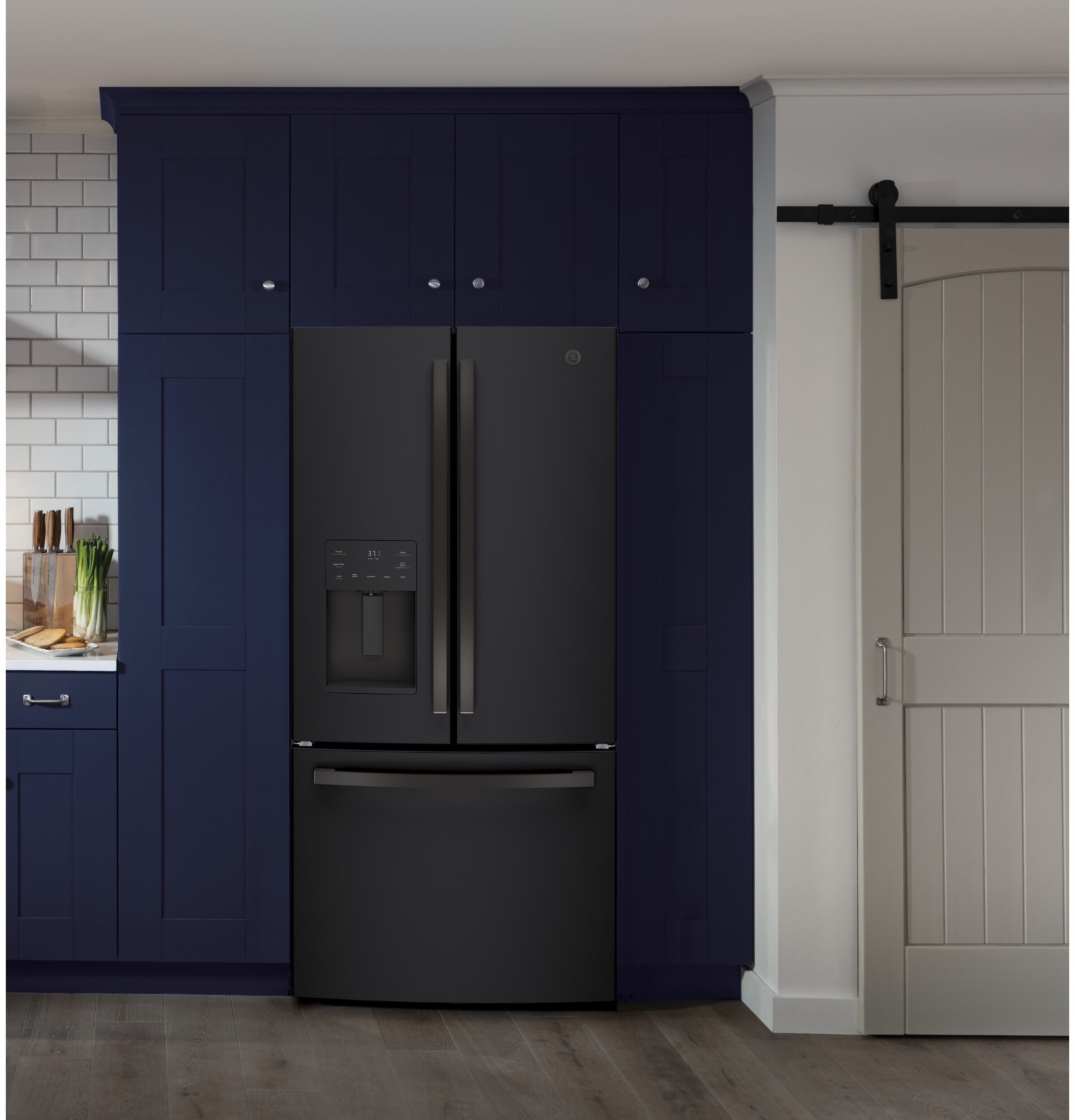 ge black slate refrigerator 33 inch