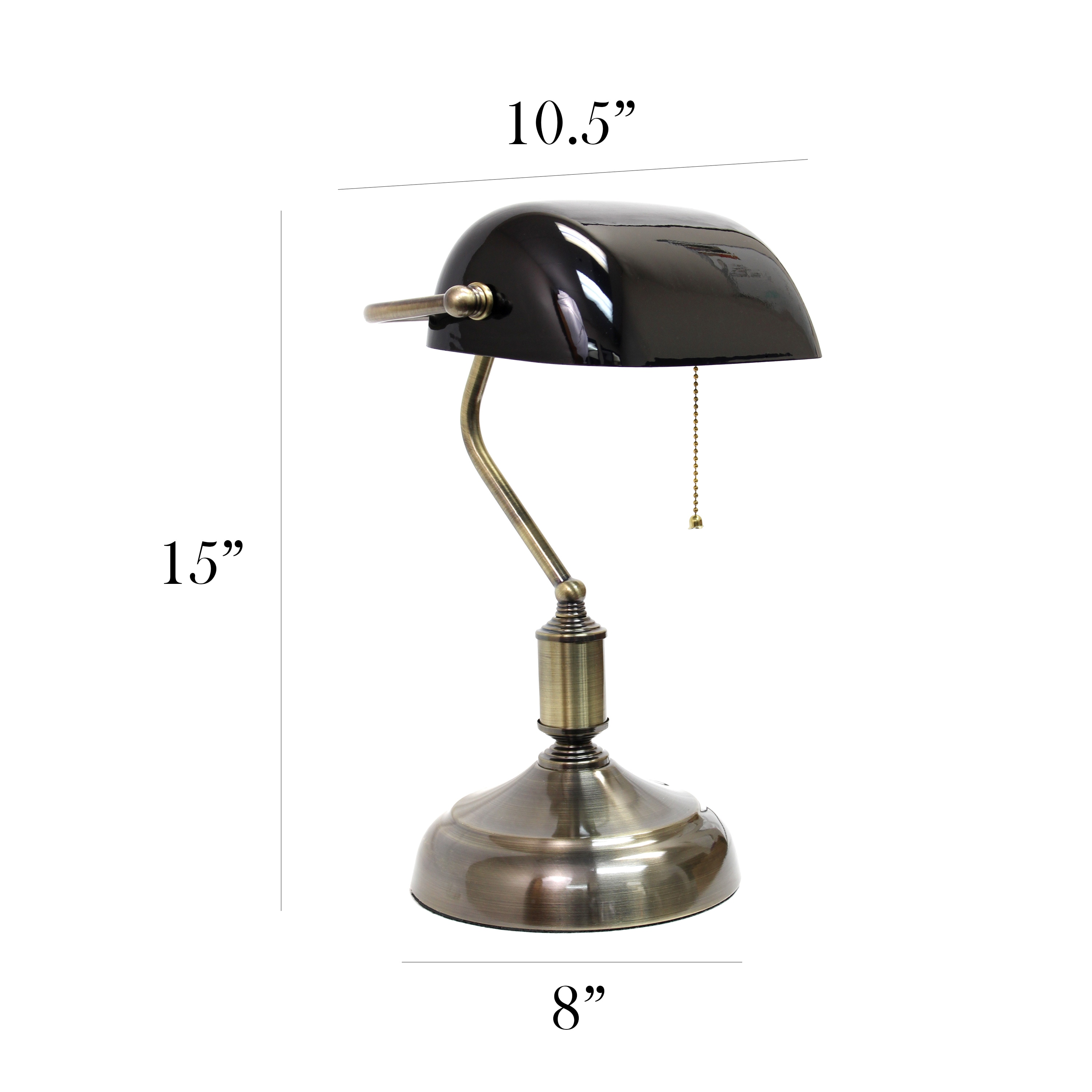 Battery Operated Bankers Desk Lamp