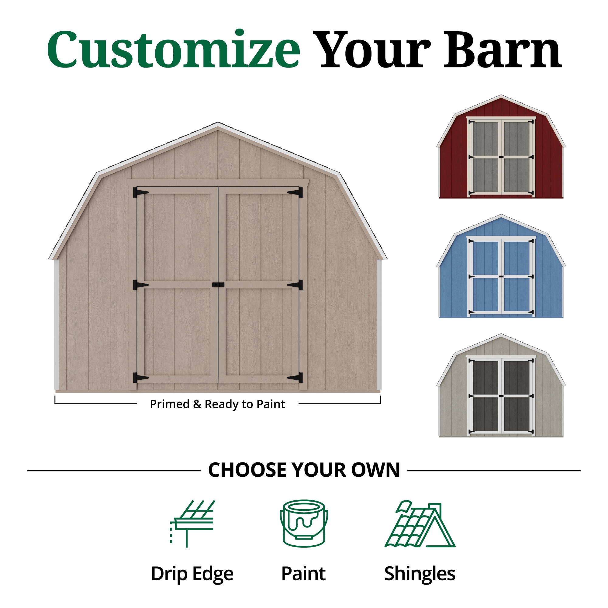 Little Cottage Co 10X18 VGB-4-PC-FK Wood-Storage-Buildings - View #10