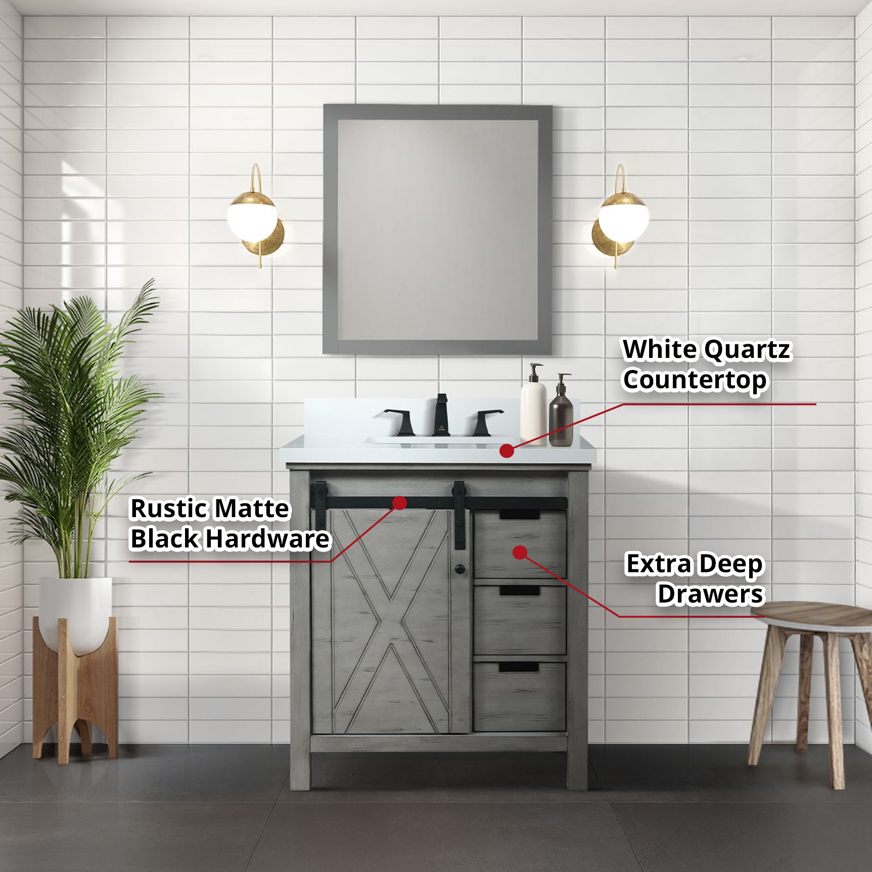 Lexora LM342230SHCS000 Bath-Vanity-Combo - View #8